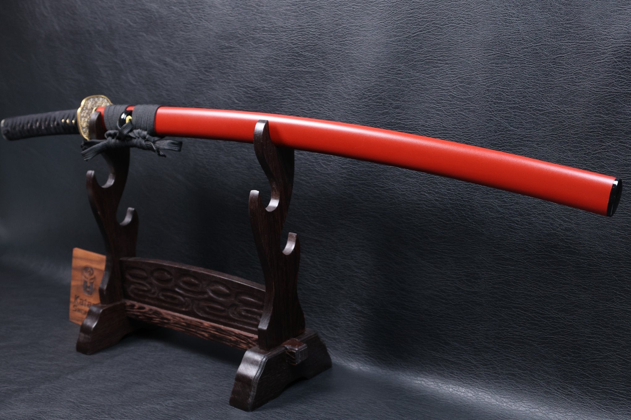 Katana Dōsetsu 9260 Spring Steel Premium Mirror Polish with Red Saya | KSA Jiang | KSA Katana For Sale 2026