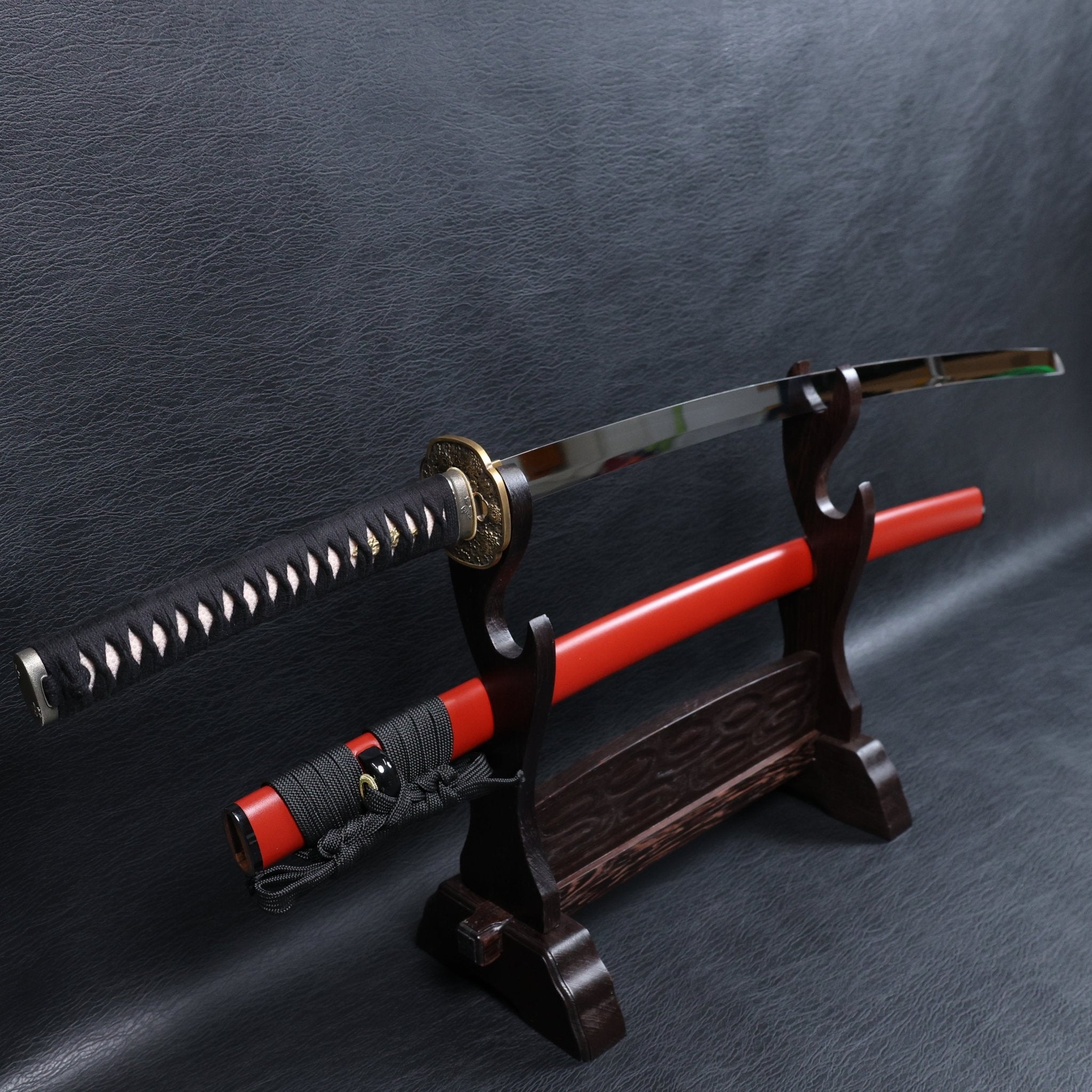 Katana Dōsetsu 9260 Spring Steel Premium Mirror Polish with Red Saya | KSA Jiang | KSA Katana For Sale 2026