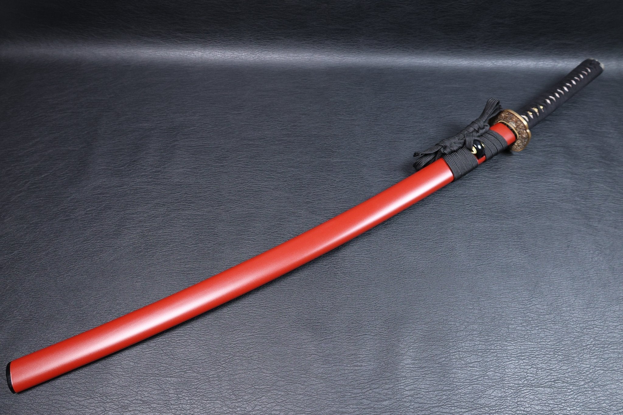 Katana Dōsetsu 9260 Spring Steel Premium Mirror Polish with Red Saya | KSA Jiang | KSA Katana For Sale 2026