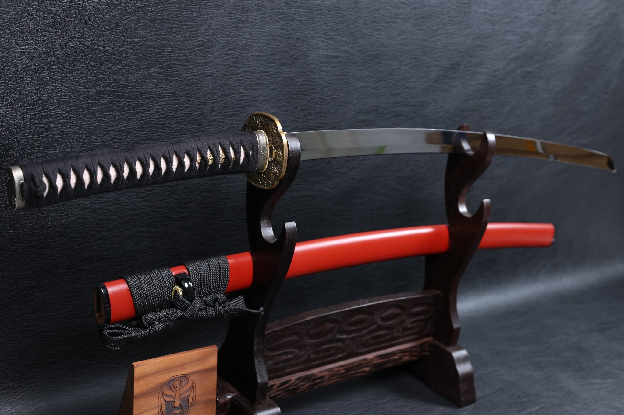 Katana Dōsetsu 9260 Spring Steel Premium Mirror Polish with Red Saya | KSA Jiang | KSA Katana For Sale 2026