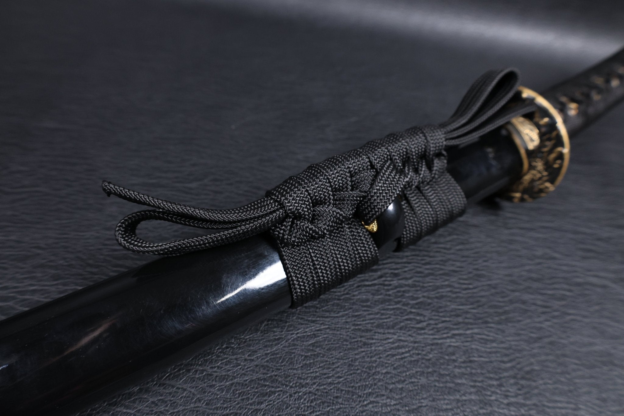 Katana Dragon Ascent Spring Steel Black Saya Genuine Rayskin | KSA Katana Katana For Sale 2026