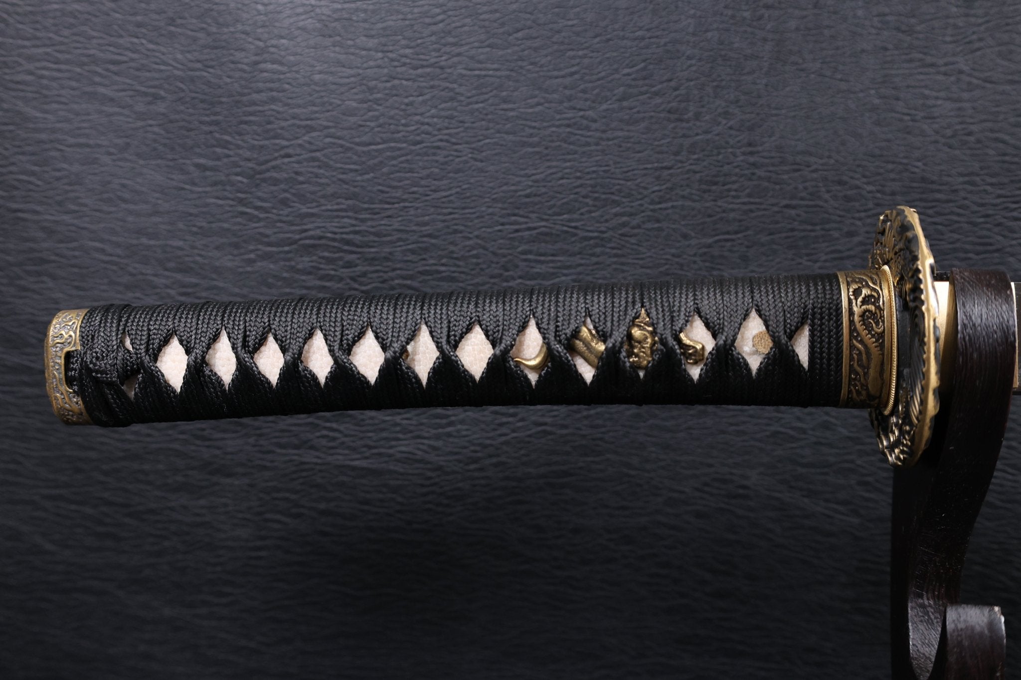 Katana Dragon Ascent Spring Steel Black Saya Genuine Rayskin | KSA Katana Katana For Sale 2026