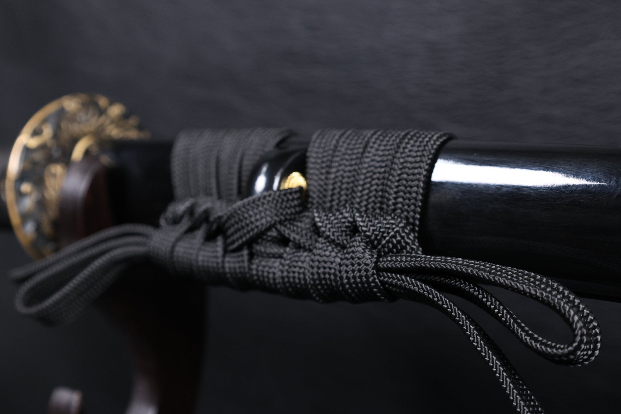 Katana Dragon Ascent Spring Steel Black Saya Genuine Rayskin | KSA Katana Katana For Sale 2026