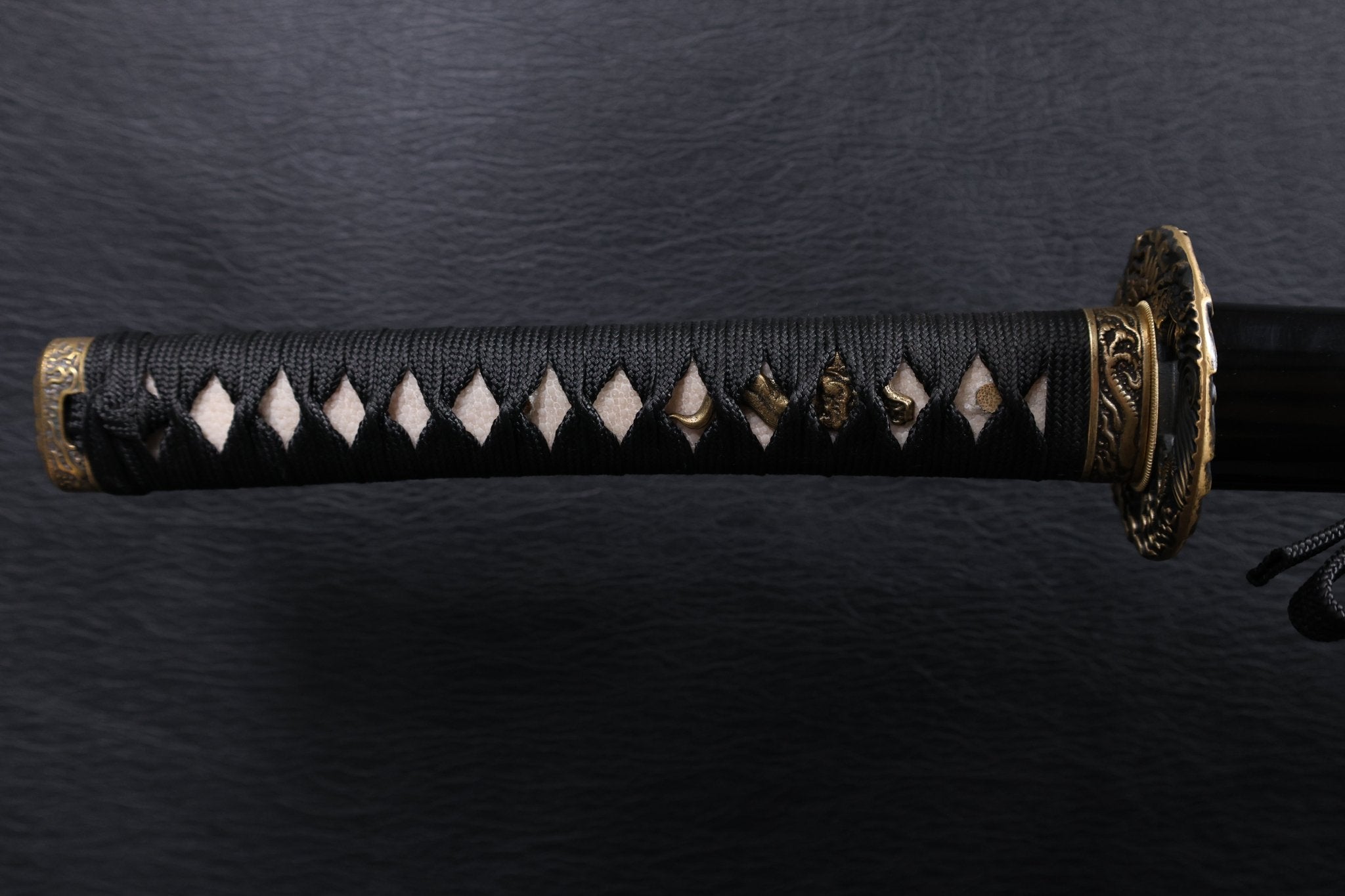 Katana Dragon Ascent Spring Steel Black Saya Genuine Rayskin | KSA Katana Katana For Sale 2026