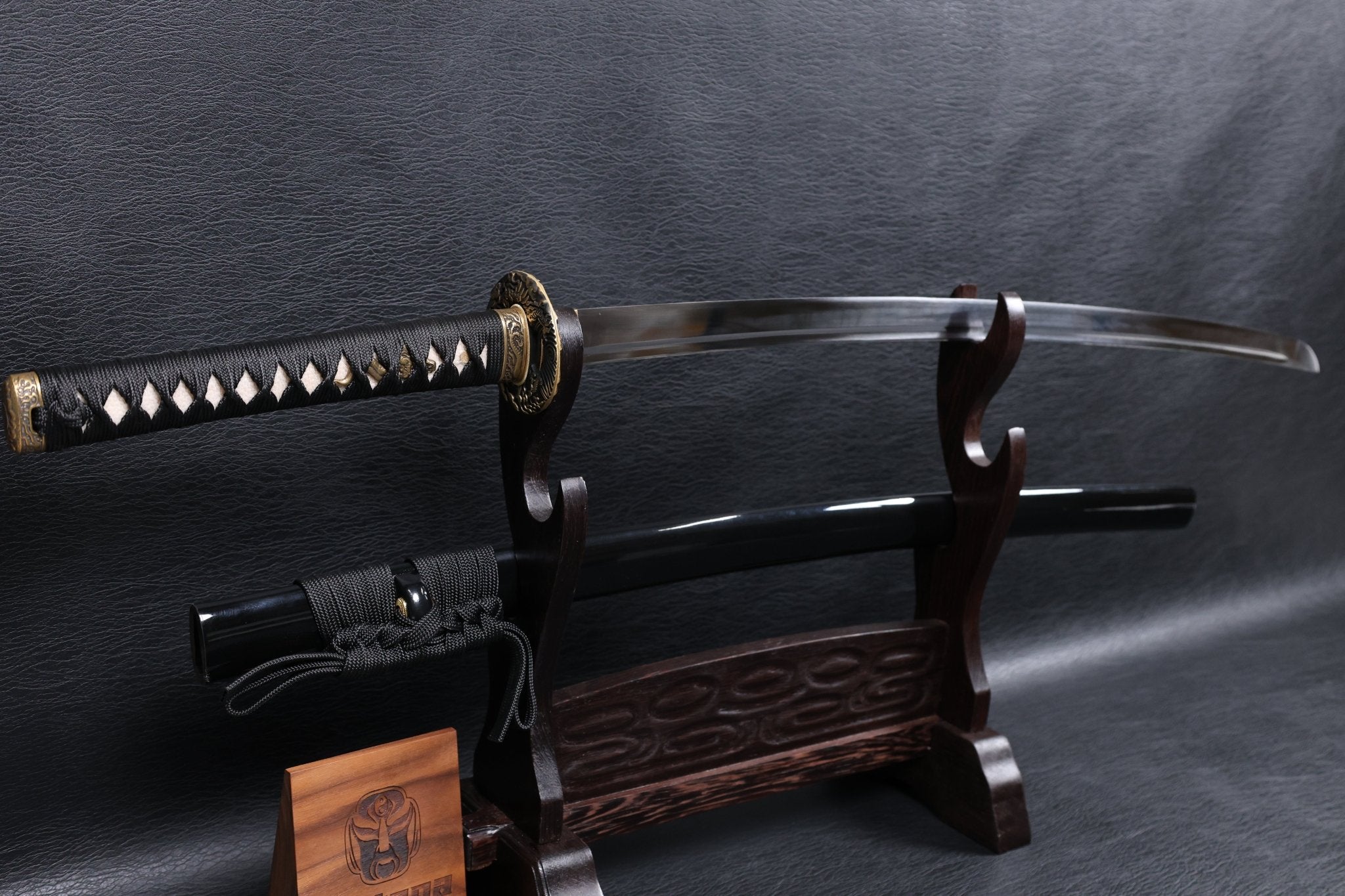 Katana Dragon Ascent Spring Steel Black Saya Genuine Rayskin | KSA Katana Katana For Sale 2026