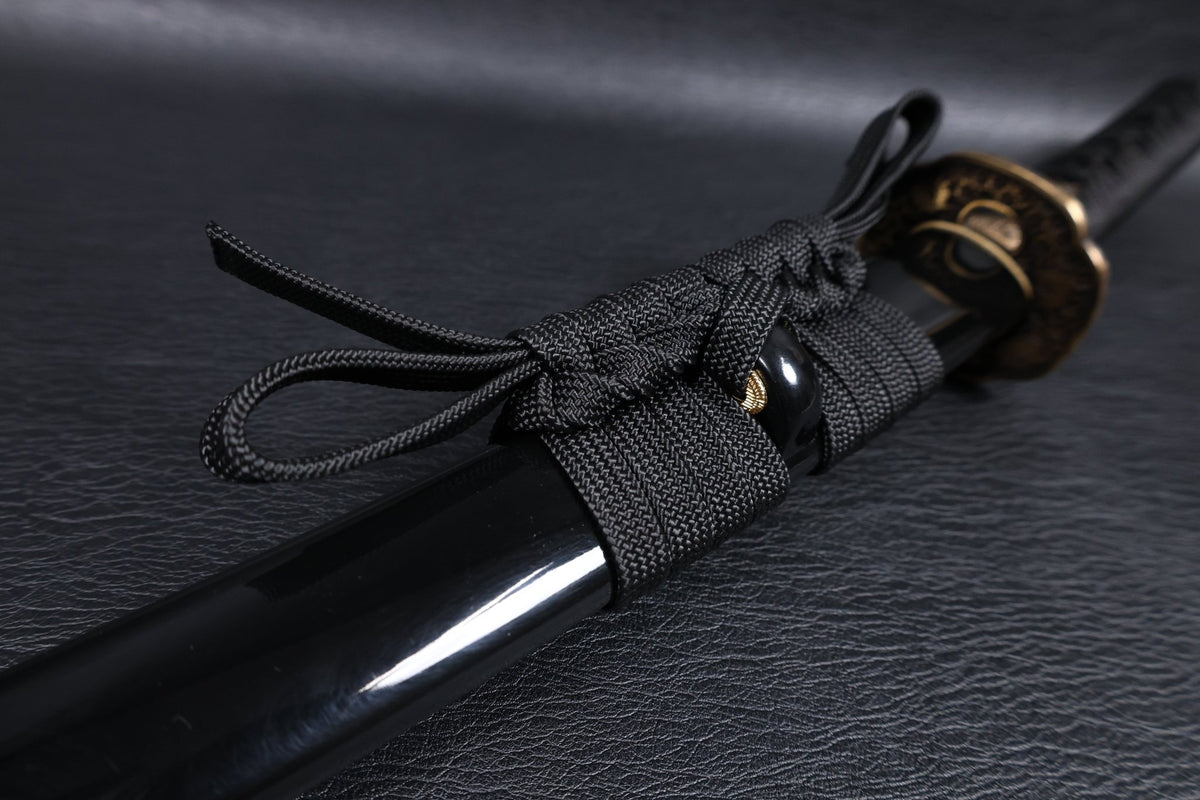 Katana Floral Eclipse Spring Steel Black Saya Genuine Rayskin | KSA Katana Katana For Sale 2026