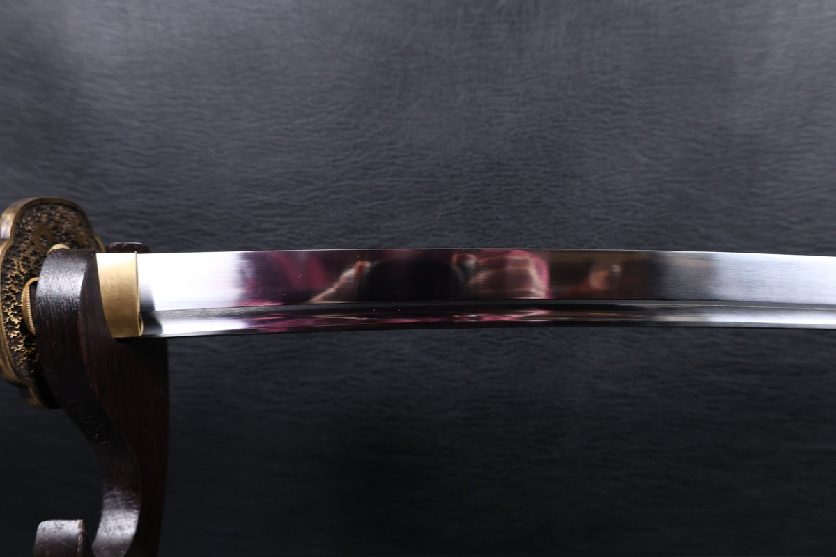 Katana Floral Eclipse Spring Steel Black Saya Genuine Rayskin | KSA Katana Katana For Sale 2026