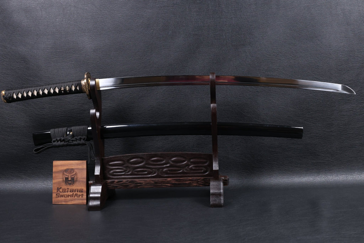 Katana Floral Eclipse Spring Steel Black Saya Genuine Rayskin | KSA Katana Katana For Sale 2026