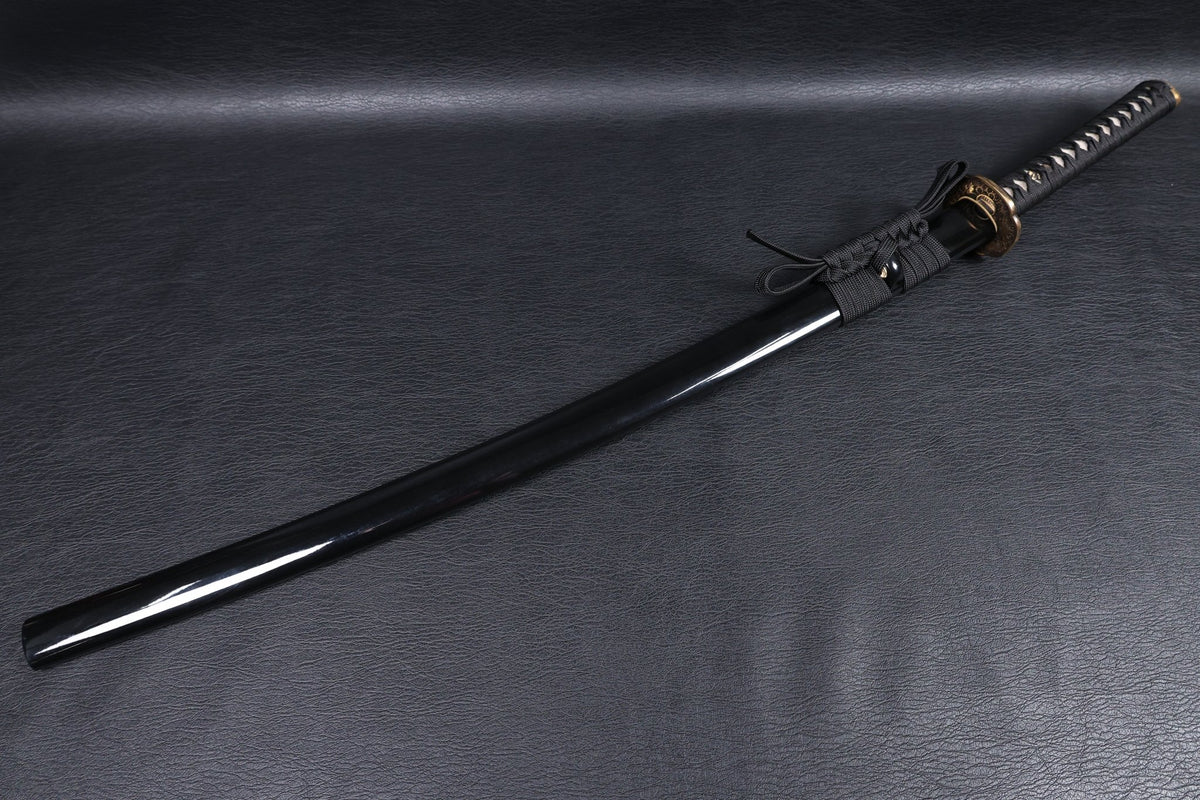 Katana Floral Eclipse Spring Steel Black Saya Genuine Rayskin | KSA Katana Katana For Sale 2026