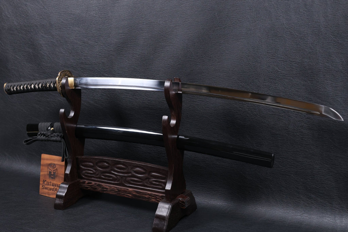 Katana Floral Eclipse Spring Steel Black Saya Genuine Rayskin | KSA Katana Katana For Sale 2026