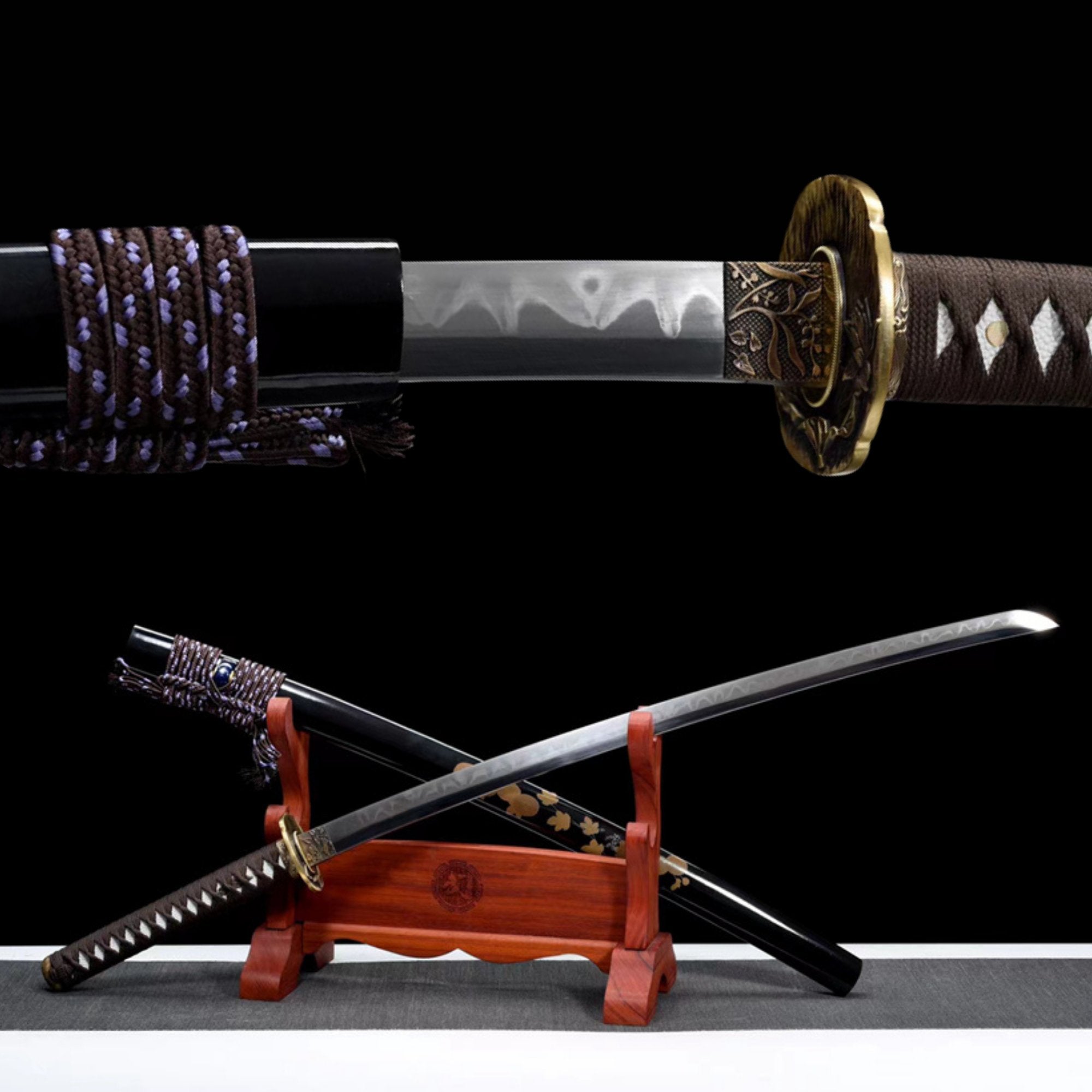 Katana Jinju T10 Clay Tempered Chrysanthemum Saya 錦菊 | KatanaSwordArt Katana For Sale 2025