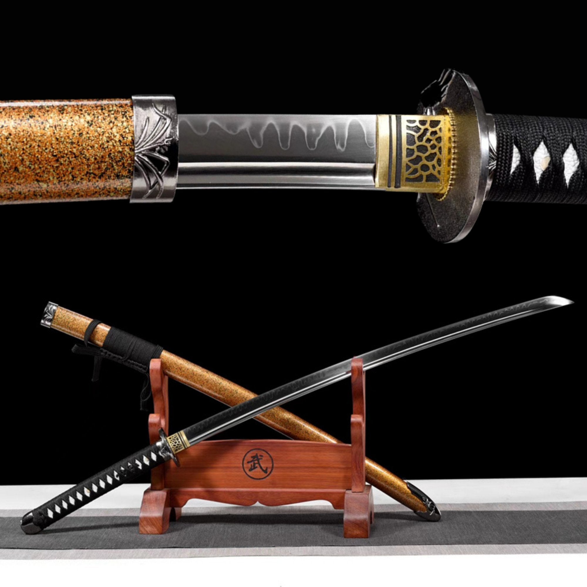 Katana Jinlan T10 Clay Tempered Orange Saya 金蘭 | KatanaSwordArt Katana For Sale 2025