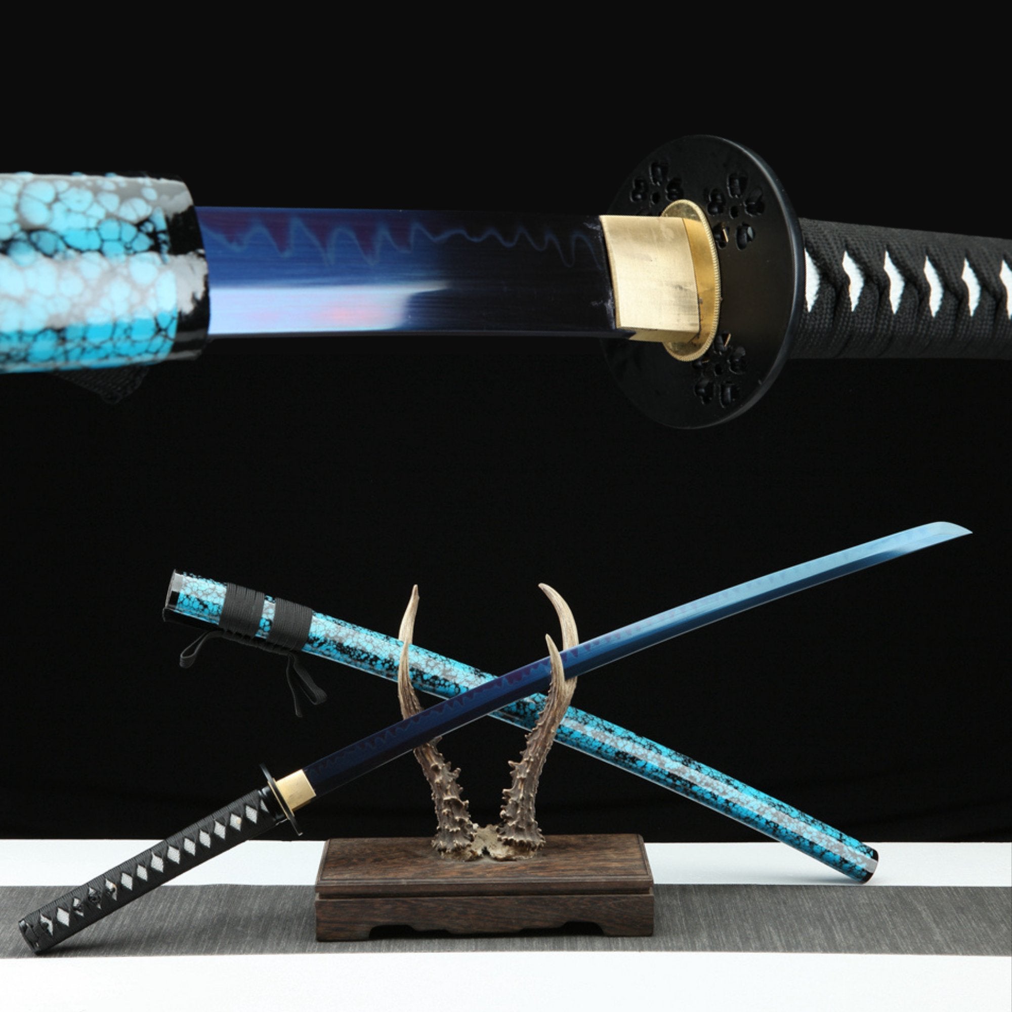 Katana Lanyuan T10 Clay Tempered Blue Blade 藍鳶 | KatanaSwordArt Katana For Sale 2025