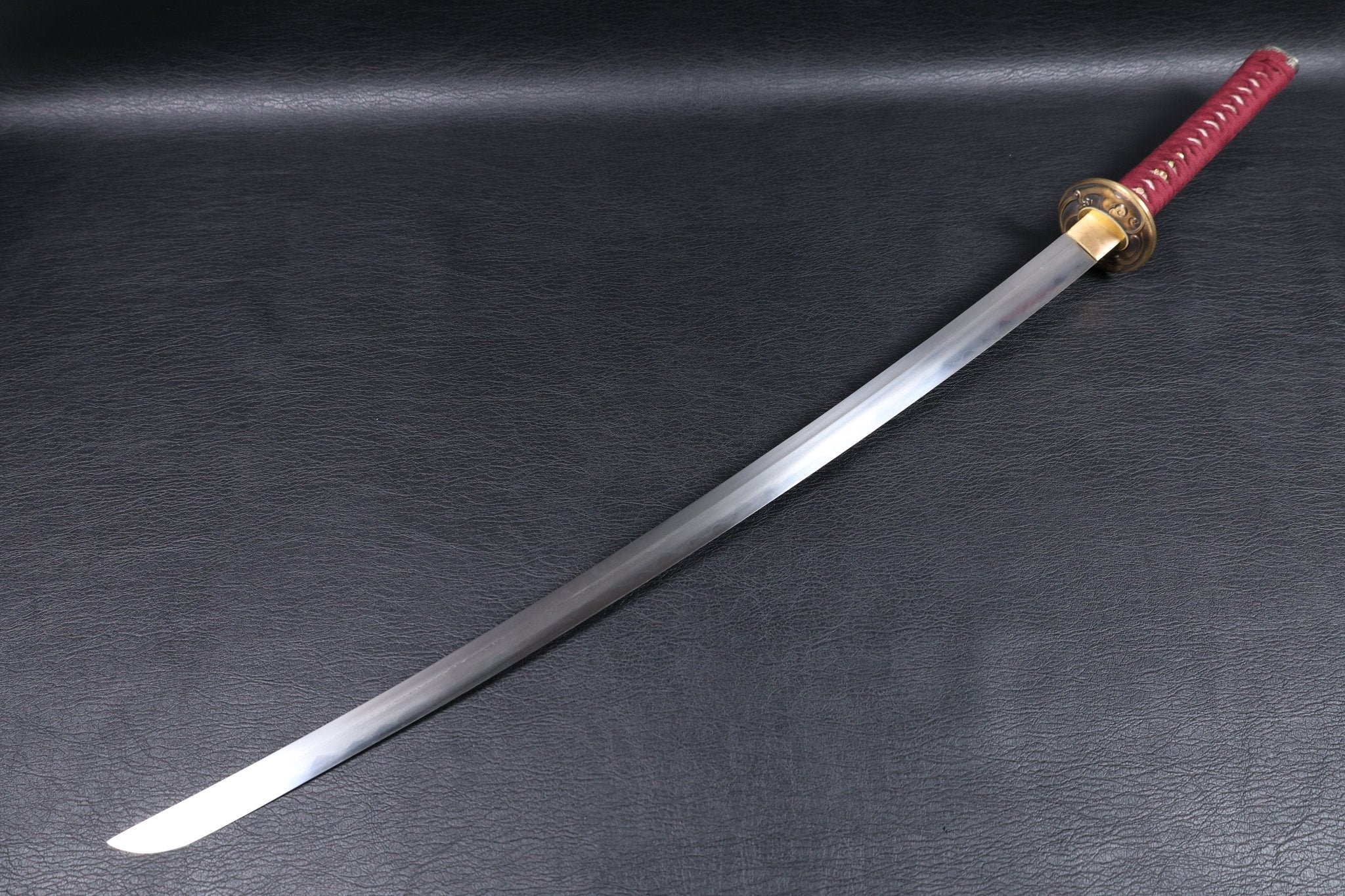 Katana Masamune Folded Steel Clay Tempered Blade with Notare Wave Hamon | KSA Hua | KSA Katana For Sale 2026
