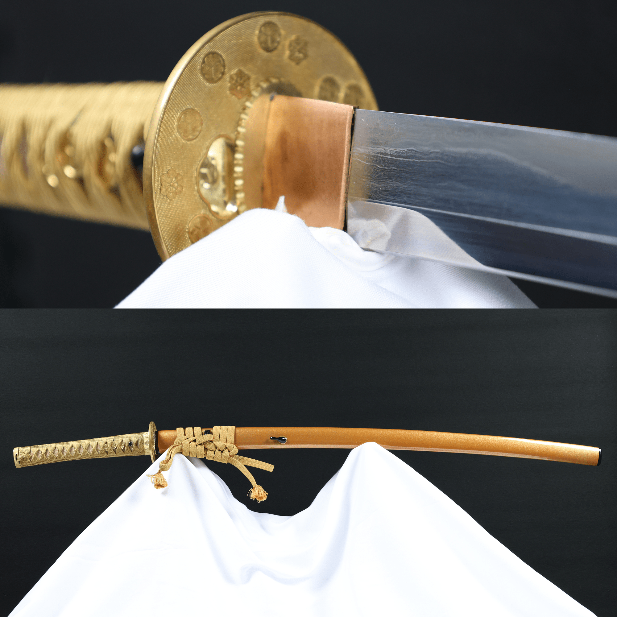 Katana Mitsuba Aoi Radiance Kobuse Blade Kin-aoi Koshirae 葵耀 | TangGu Sword | TangGu Sword Katana For Sale 2026