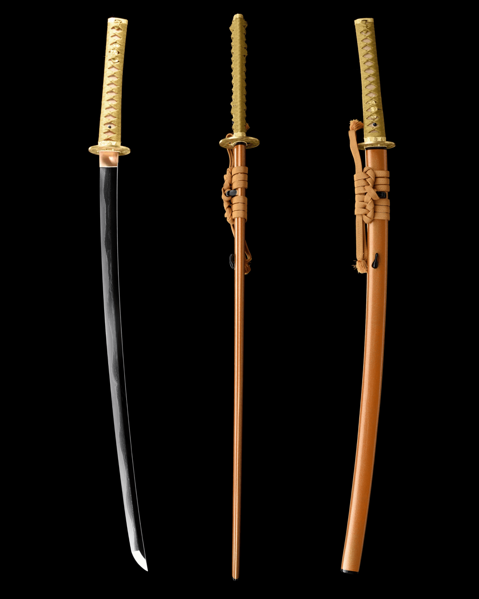 Katana Mitsuba Aoi Radiance Kobuse Blade Kin-aoi Koshirae 葵耀 | TangGu Sword | TangGu Sword Katana For Sale 2026