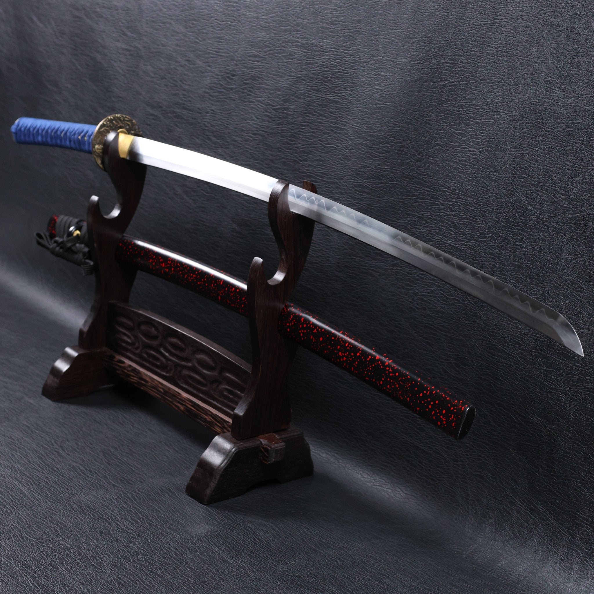 Katana Mitsunari T10 Clay Tempered Blade with Notare Wave Hamon | KSA Huo | KSA Katana For Sale 2026