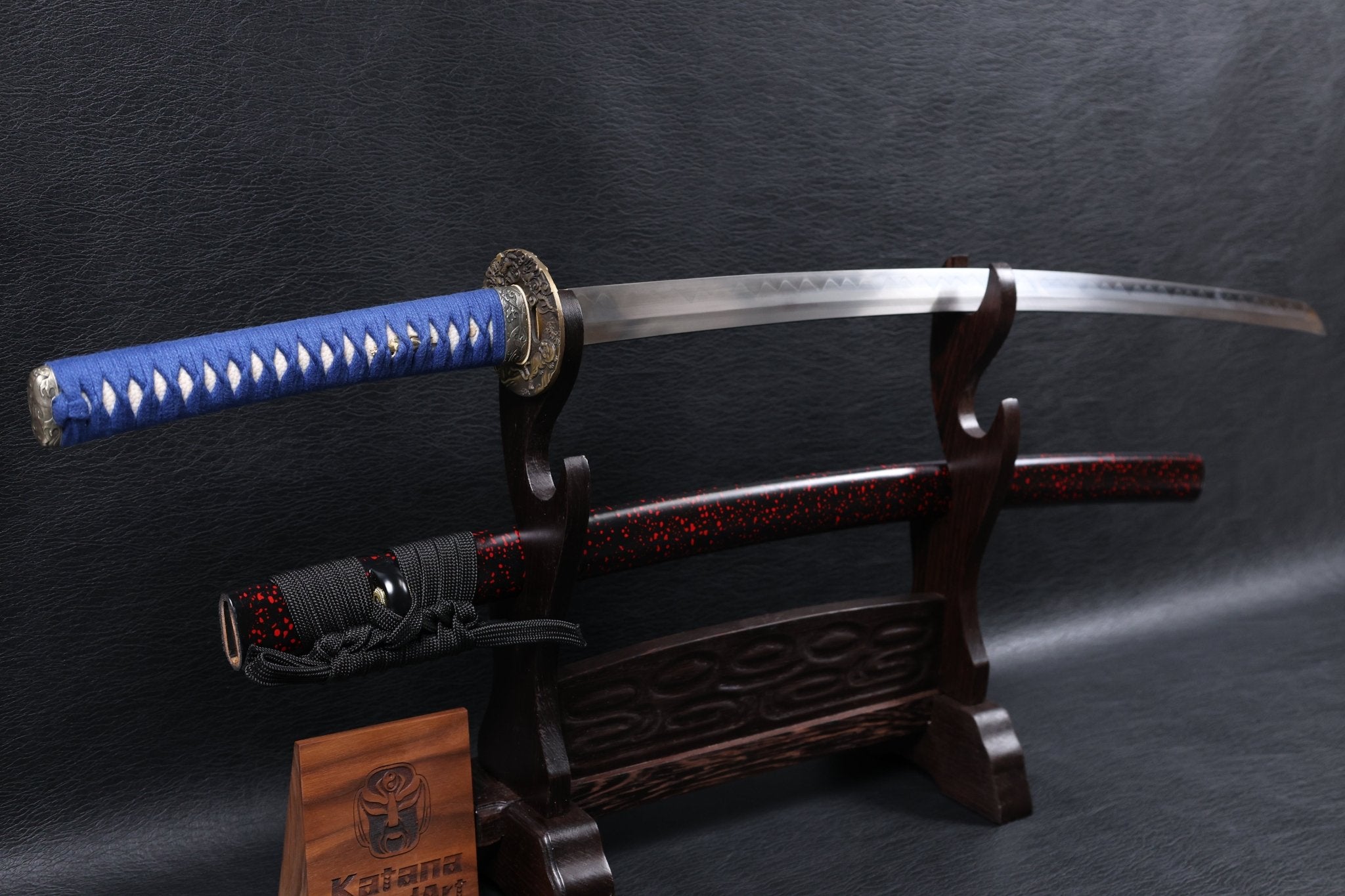Katana Mitsunari T10 Clay Tempered Blade with Notare Wave Hamon | KSA Huo | KSA Katana For Sale 2026