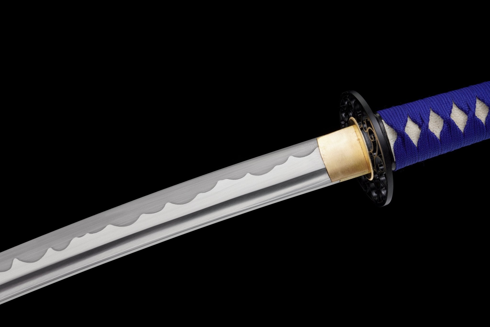 Katana Night Sky Blue Lacquer Saya Genuine Rayskin 星瀚 | KatanaSwordArt Katana For Sale 2025