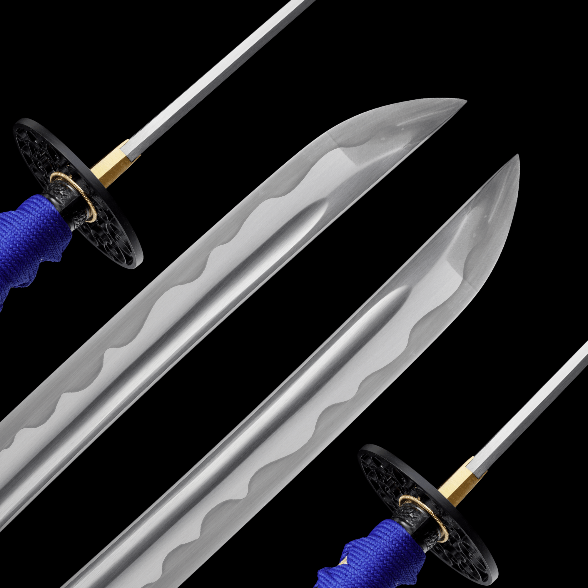 Katana Night Sky Blue Lacquer Saya Genuine Rayskin 星瀚 | KatanaSwordArt Katana For Sale 2025