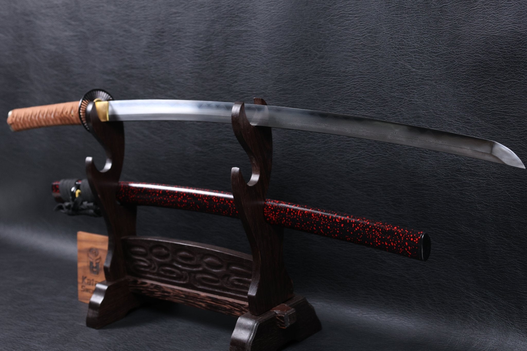 Katana Nobunaga Folded Steel Clay Tempered Blade with Notare Wave Hamon | KSA Hua | KSA Katana For Sale 2026