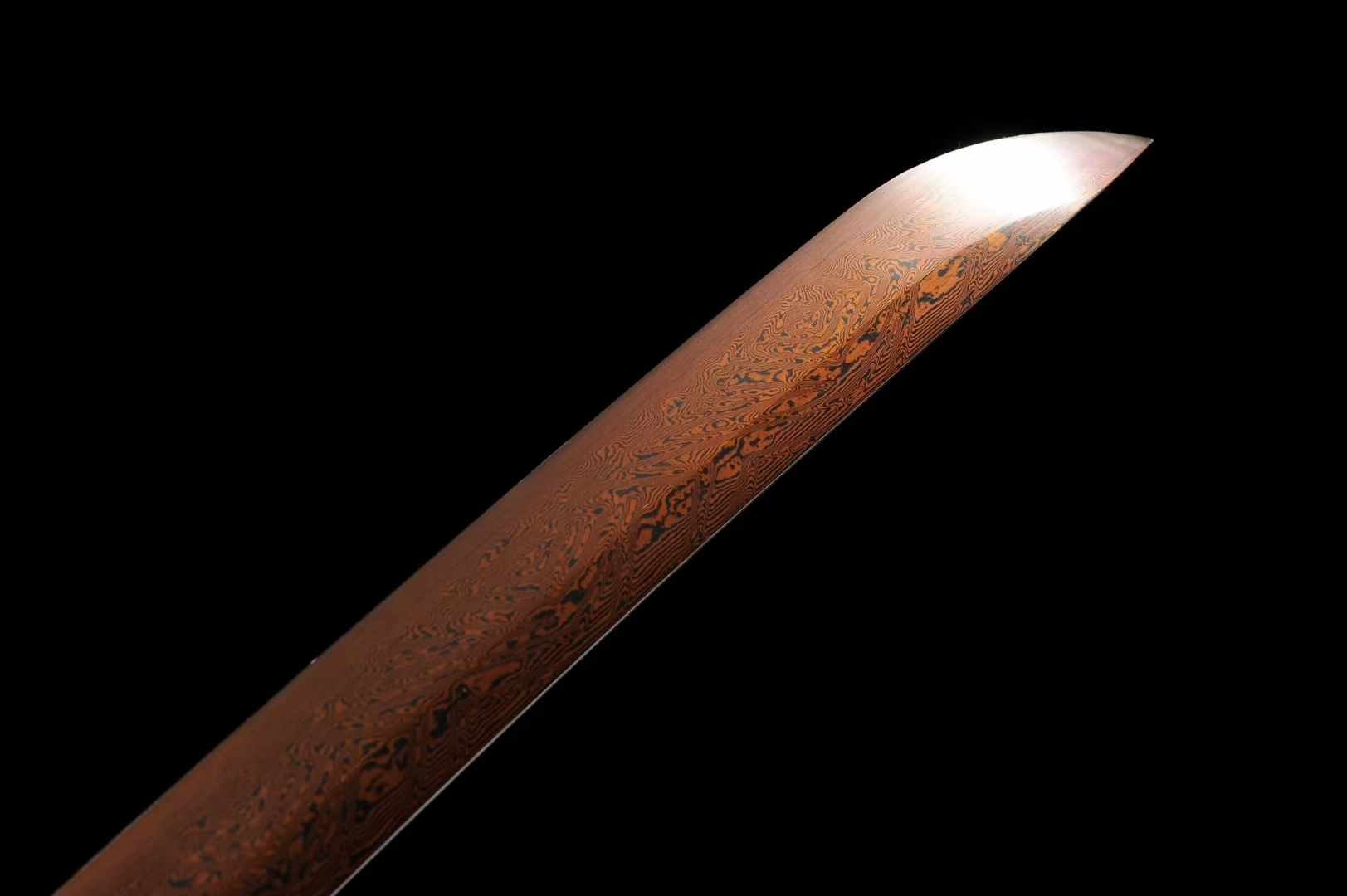 Katana QianQiu Damascus Folded Steel Red Blade 千秋 | KatanaSwordArt Katana For Sale 2025