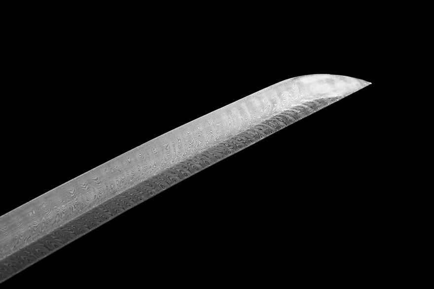 Katana Qingkui Damascus Folded Green Saya 青葵 | KatanaSwordArt Katana For Sale 2025