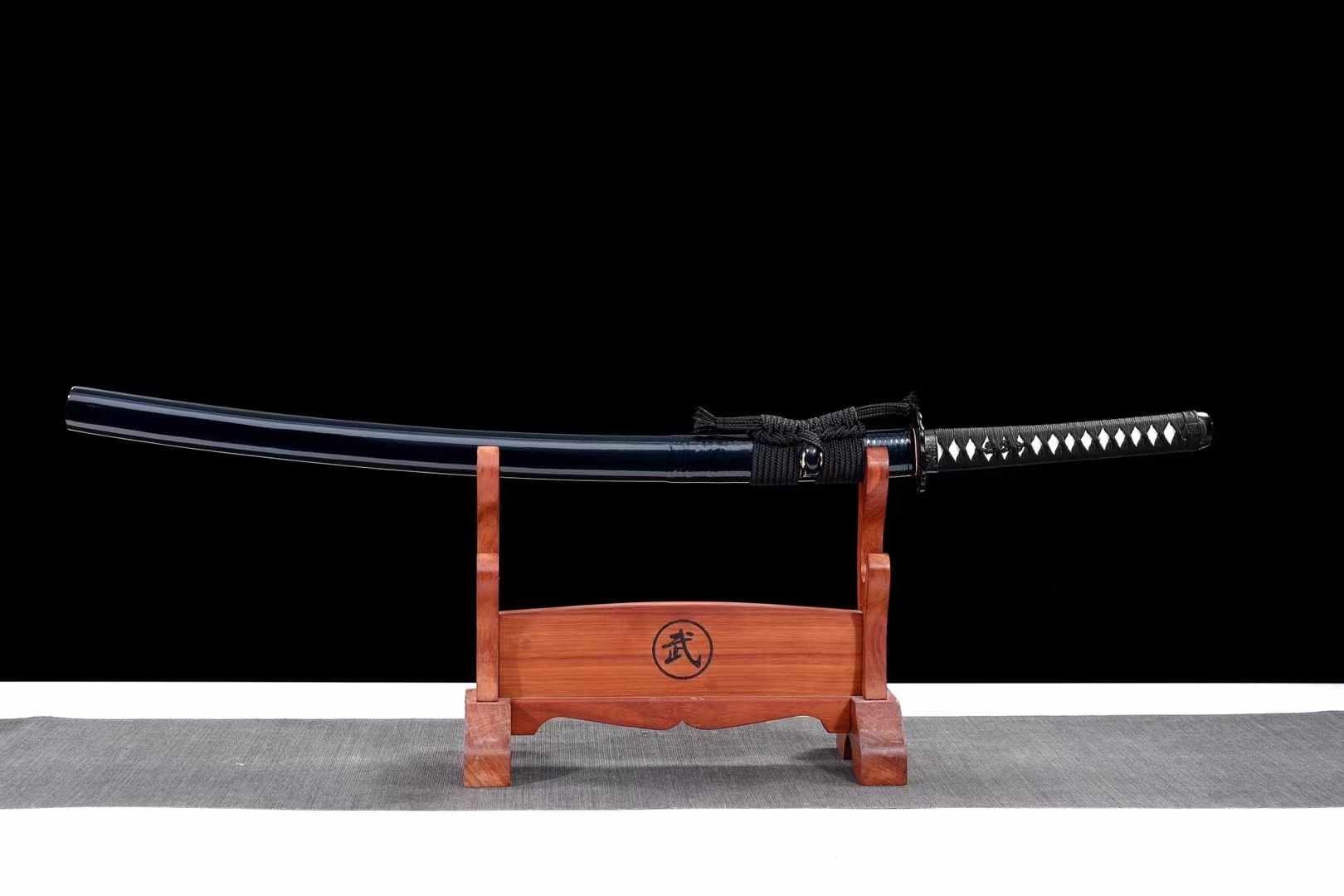 Katana Quanshou T10 Clay Tempered Black Saya 泉守 | KatanaSwordArt Katana For Sale 2025