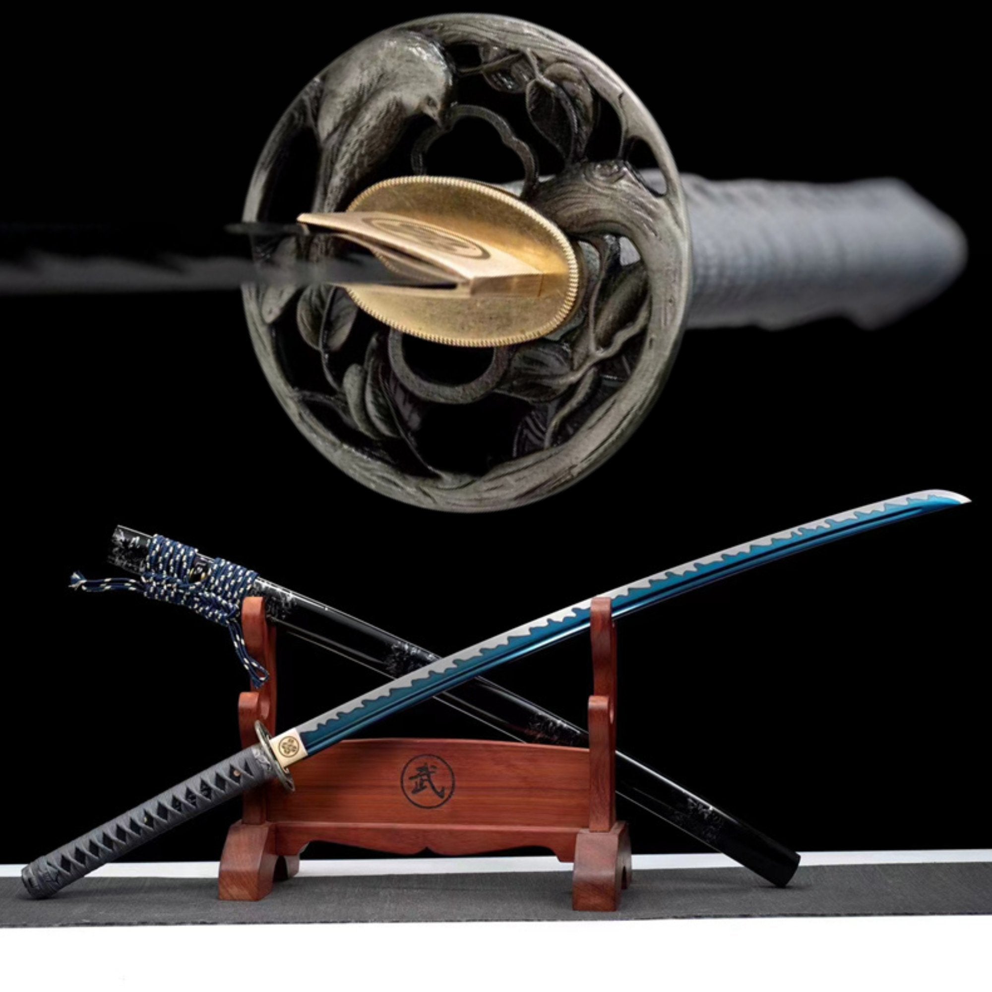 Katana Quetazhi Manganese Steel Blue Blade 鵲踏枝 | KatanaSwordArt Katana For Sale 2025