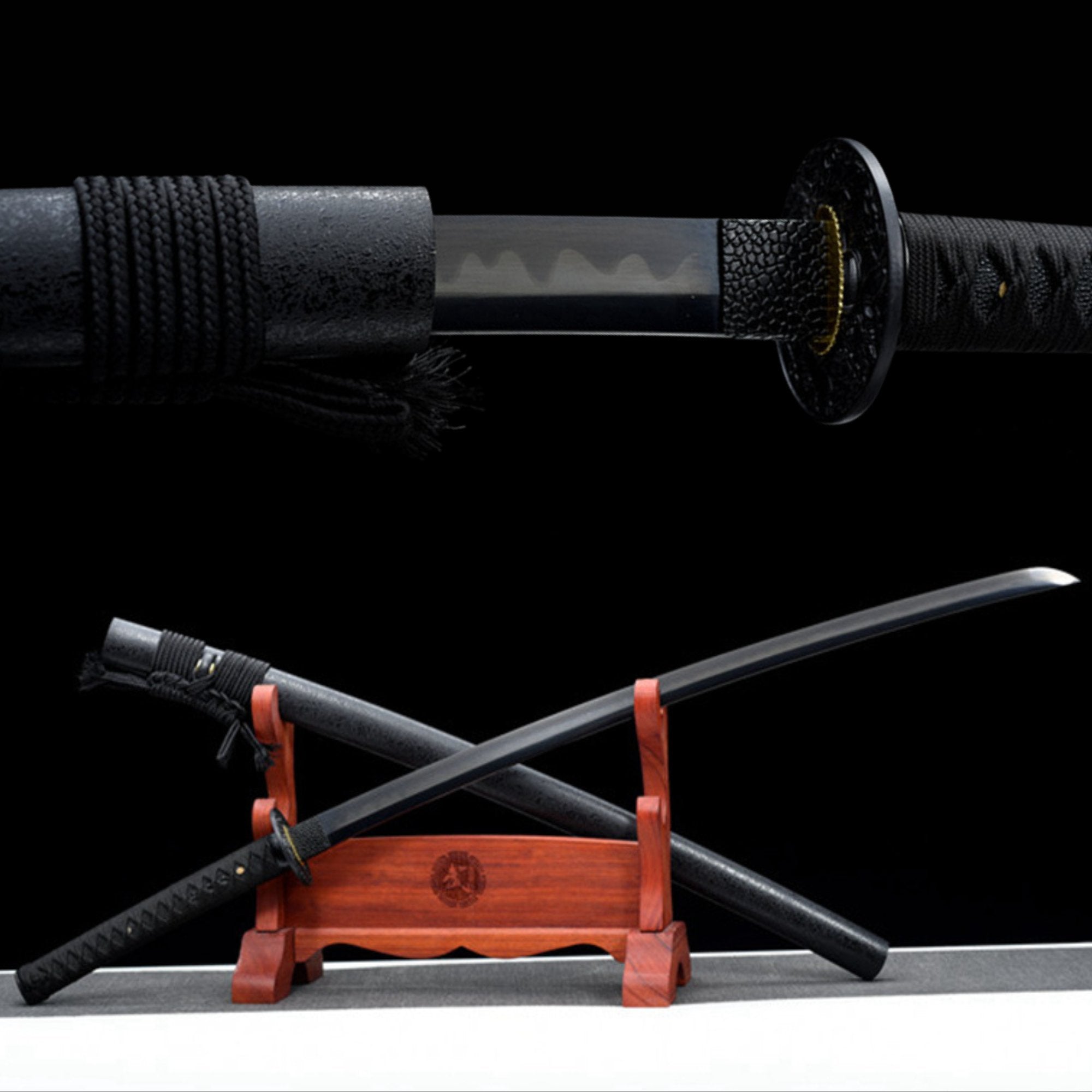 Katana QueYue Manganese Steel Black Blade 雀躍 | KatanaSwordArt Katana For Sale 2025