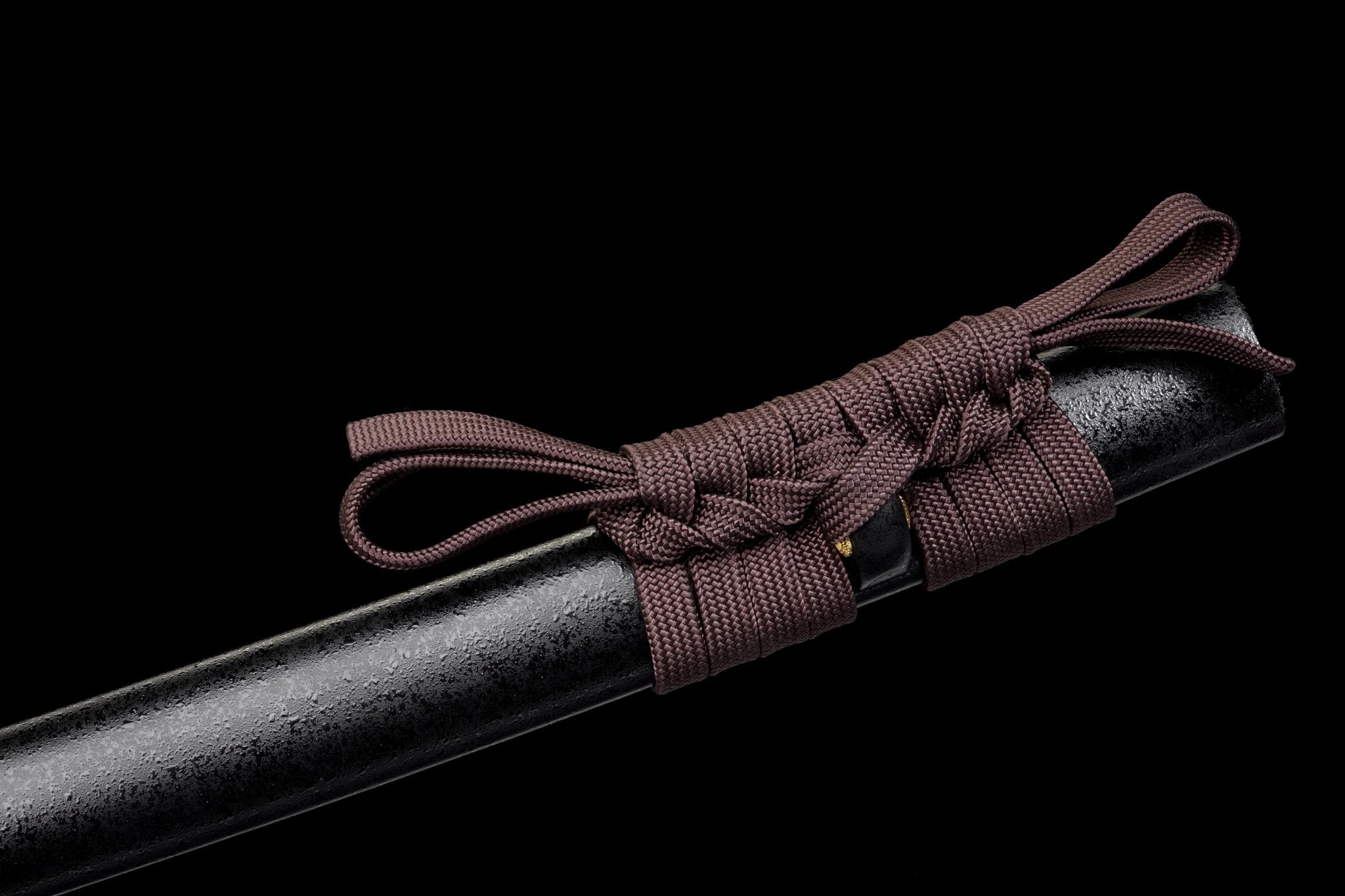 Katana Ravenfall Kogarasu Maru Black Ishime Lacquer Saya Genuine Rayskin 烏落 | KatanaSwordArt Katana For Sale 2025