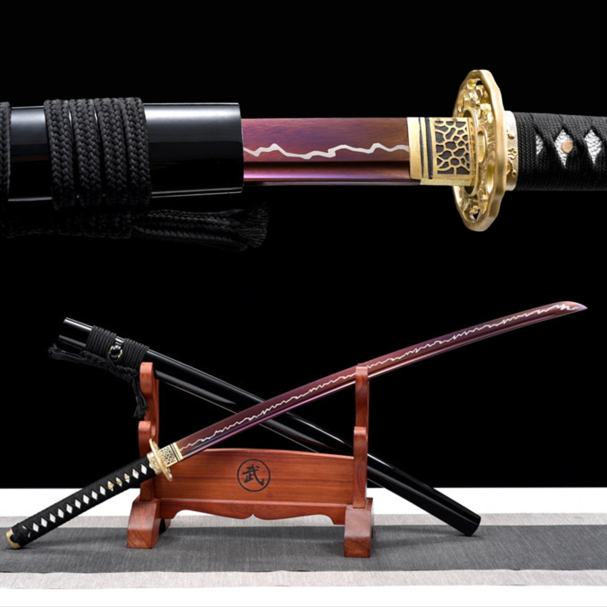 Katana Rose Manganese Steel Purple Blade 玫瑰 | KatanaSwordArt Katana For Sale 2025