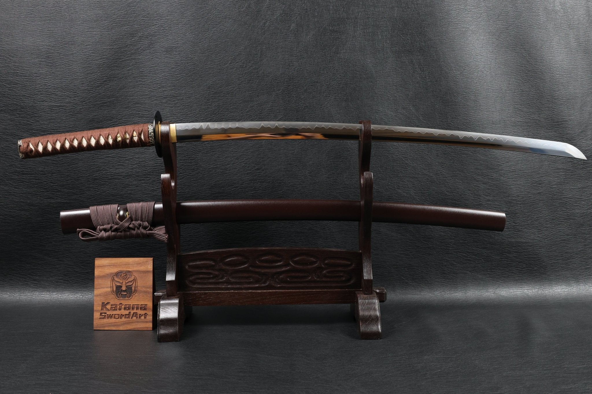 Katana Sakura Nocturne T10 Clay Tempered Blade with Sanbonsugi Hamon | KSA Huo | KSA Katana For Sale 2026