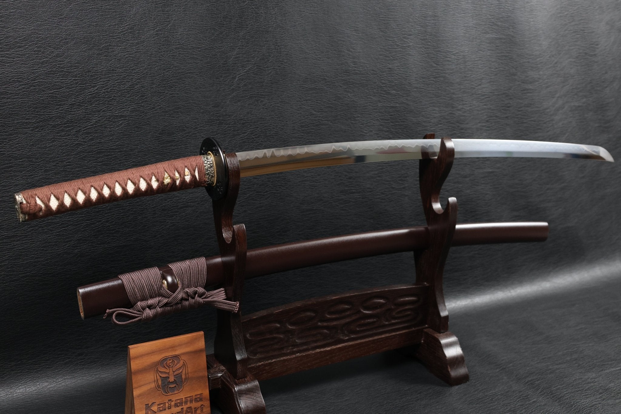 Katana Sakura Nocturne T10 Clay Tempered Blade with Sanbonsugi Hamon | KSA Huo | KSA Katana For Sale 2026