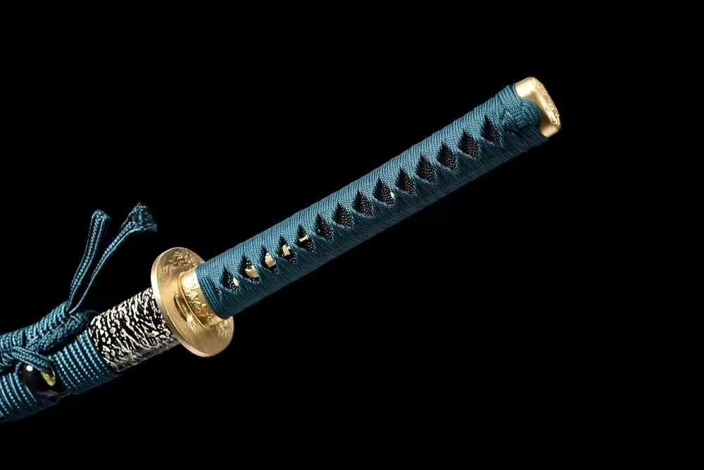 Katana Seiran Damascus Folded Clay Tempered 青岚 | KatanaSwordArt Katana For Sale 2025