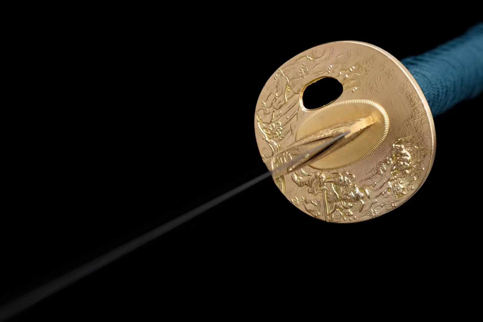 Katana Seiran Damascus Folded Clay Tempered 青岚 | KatanaSwordArt Katana For Sale 2025