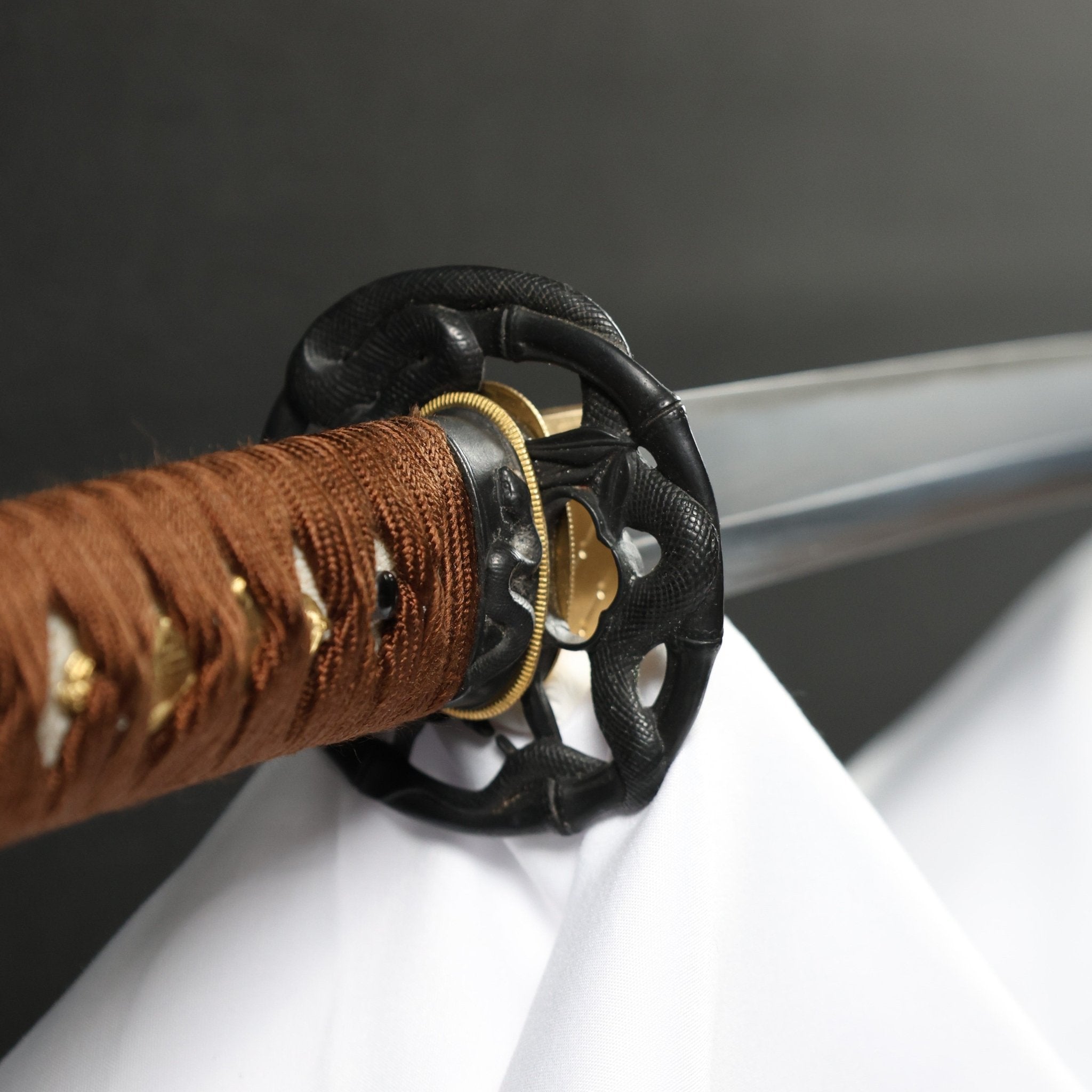 Katana Serpent Wave Folded Steel Blade Janami Koshirae 蛇濤 | TangGu Sword | TangGu Sword Katana For Sale 2026