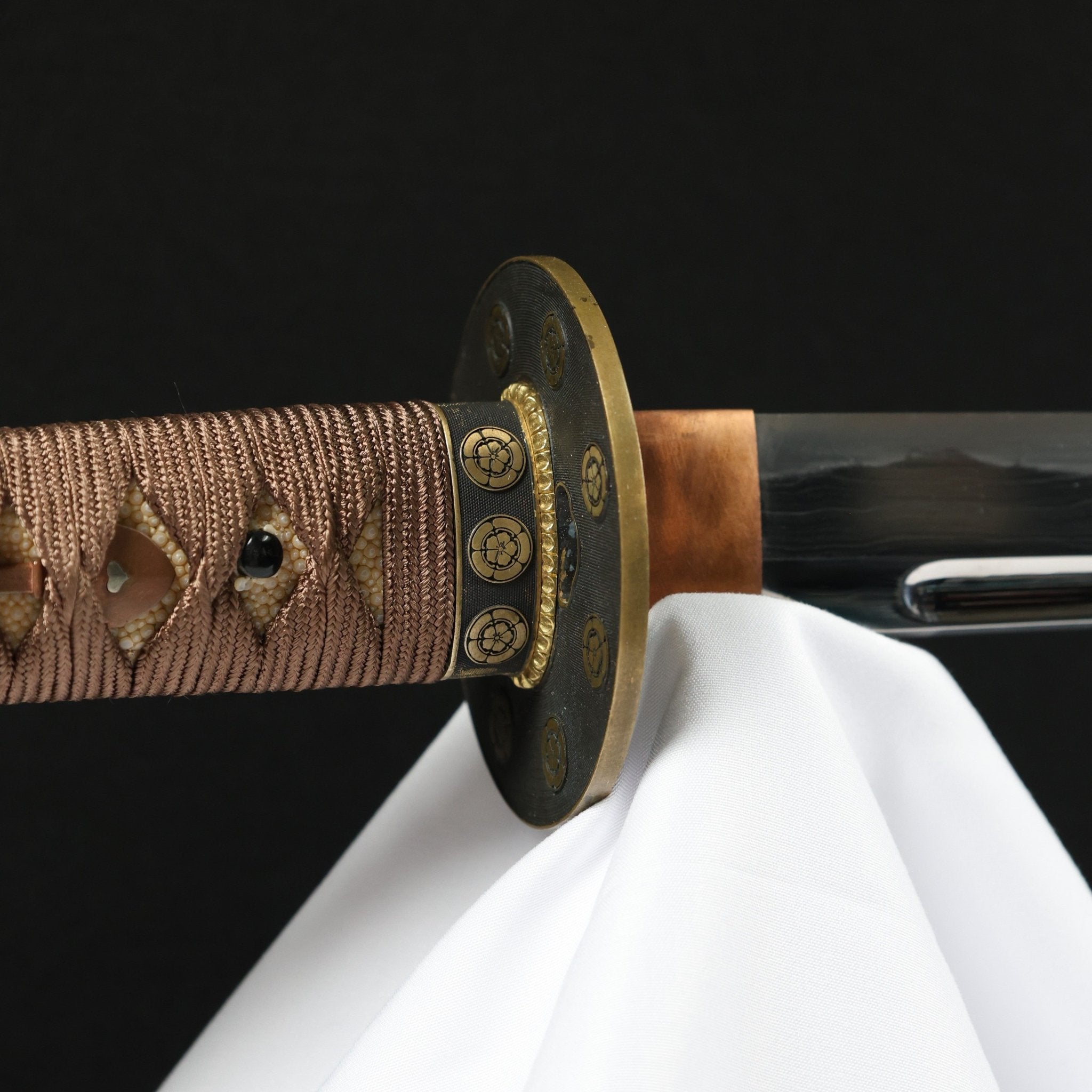 Katana Shadowcrest Oda Mokko Sanmai Blade Genmon Koshirae 紋影 | TangGu Sword | TangGu Sword Katana For Sale 2026