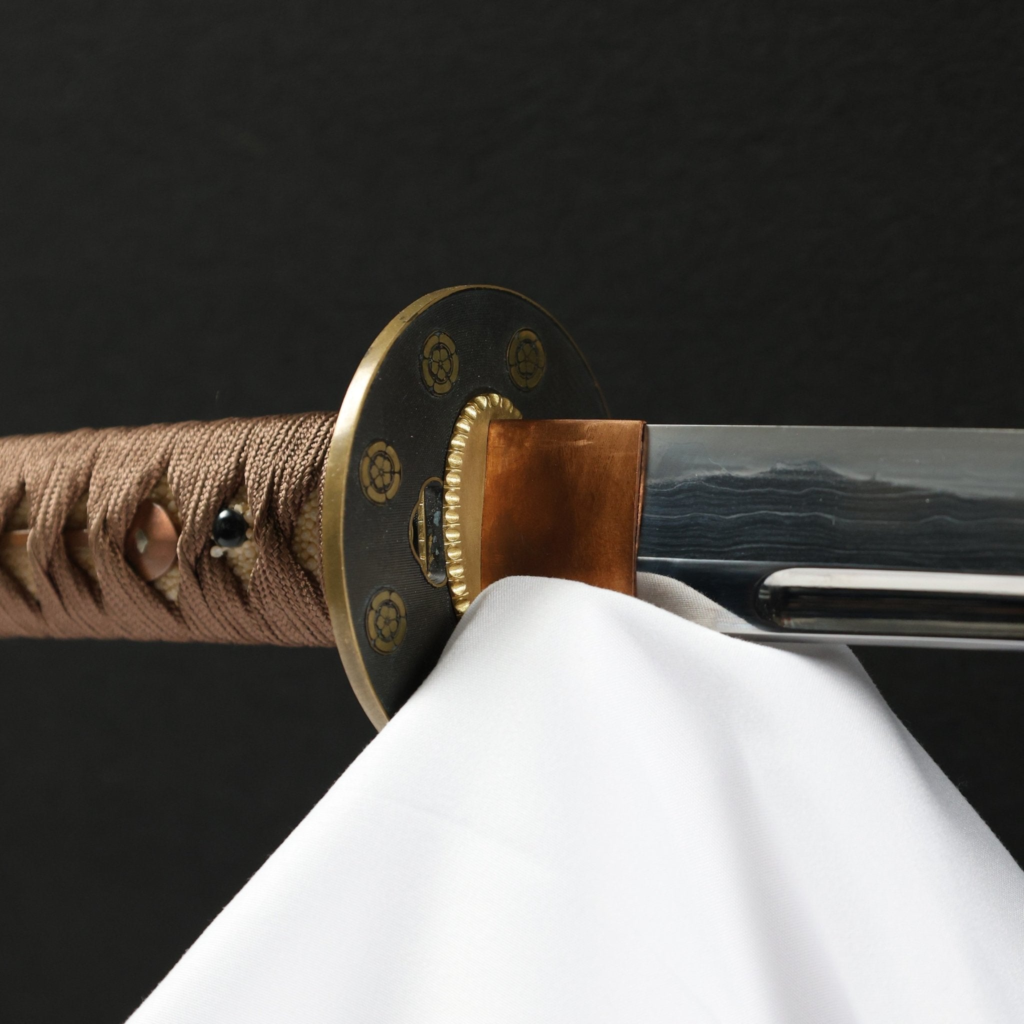 Katana Shadowcrest Oda Mokko Sanmai Blade Genmon Koshirae 紋影 | TangGu Sword | TangGu Sword Katana For Sale 2026