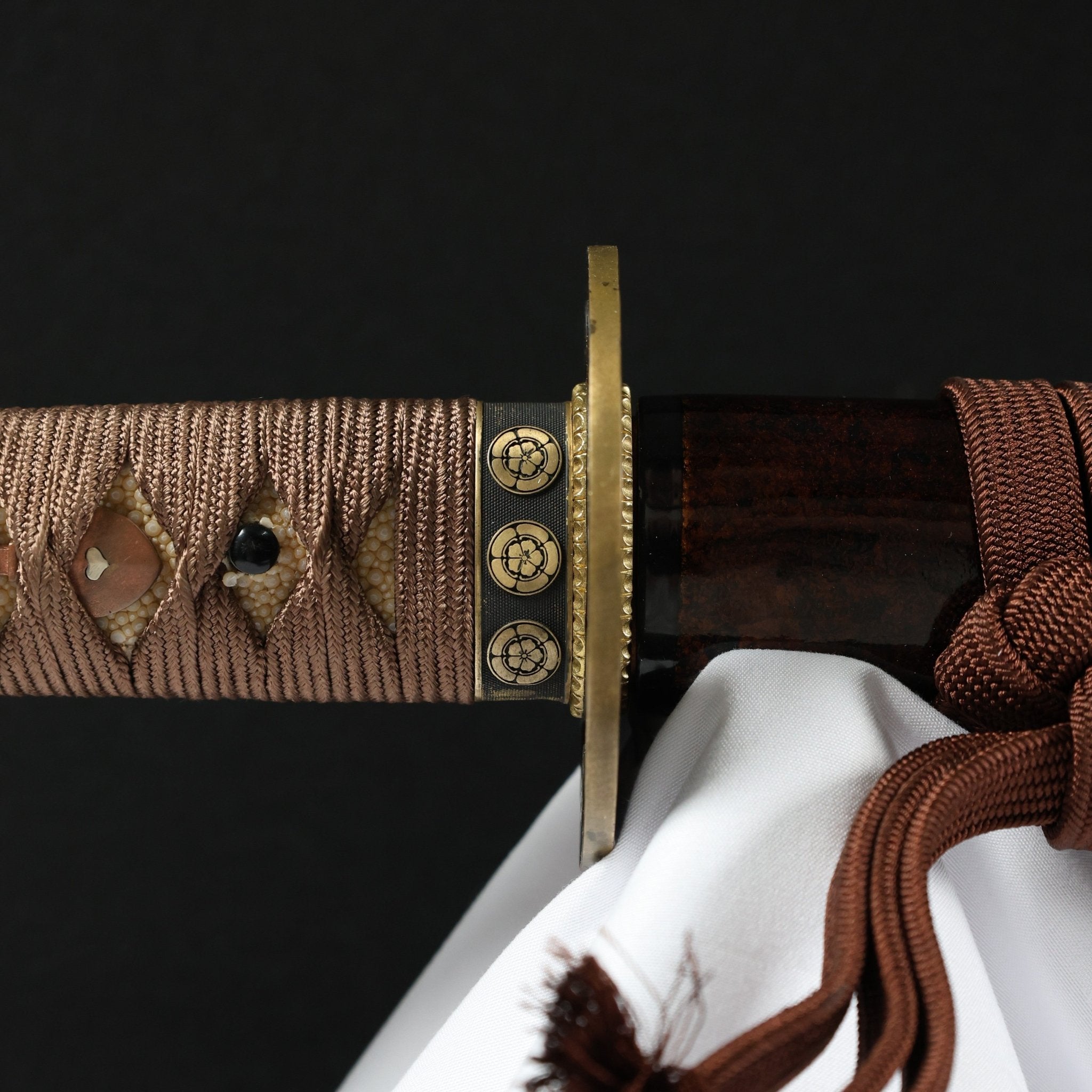 Katana Shadowcrest Oda Mokko Sanmai Blade Genmon Koshirae 紋影 | TangGu Sword | TangGu Sword Katana For Sale 2026