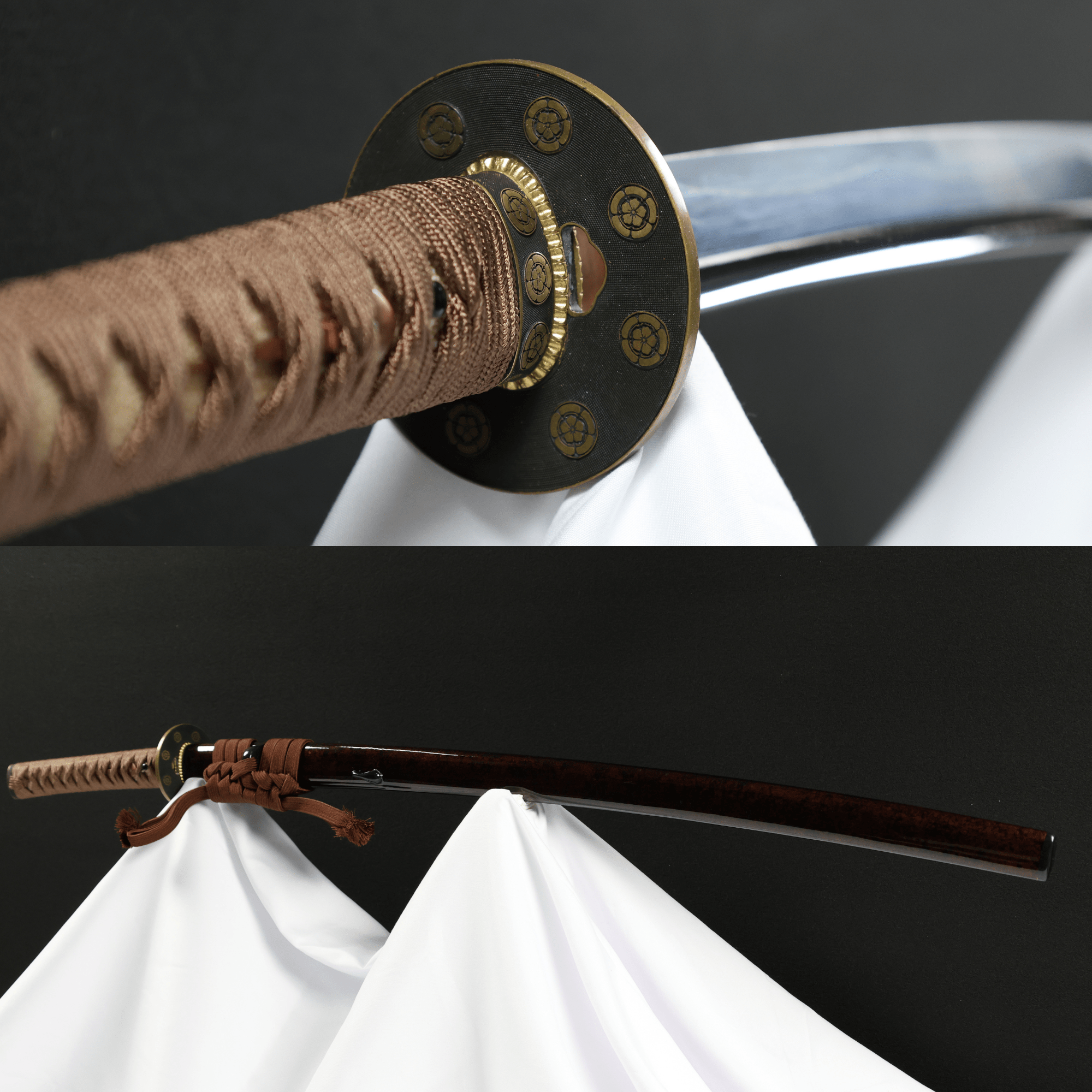 Katana Shadowcrest Oda Mokko Sanmai Blade Genmon Koshirae 紋影 | TangGu Sword | TangGu Sword Katana For Sale 2026