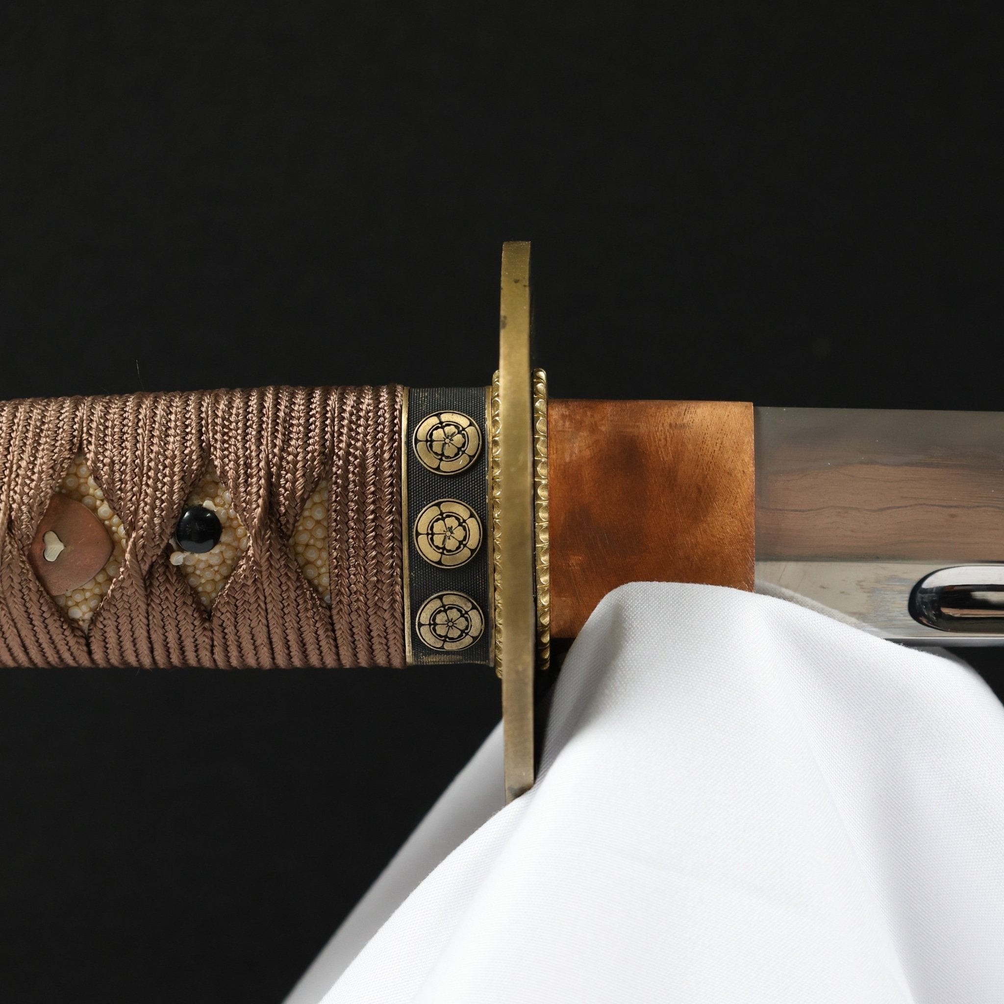 Katana Shadowcrest Oda Mokko Sanmai Blade Genmon Koshirae 紋影 | TangGu Sword | TangGu Sword Katana For Sale 2026