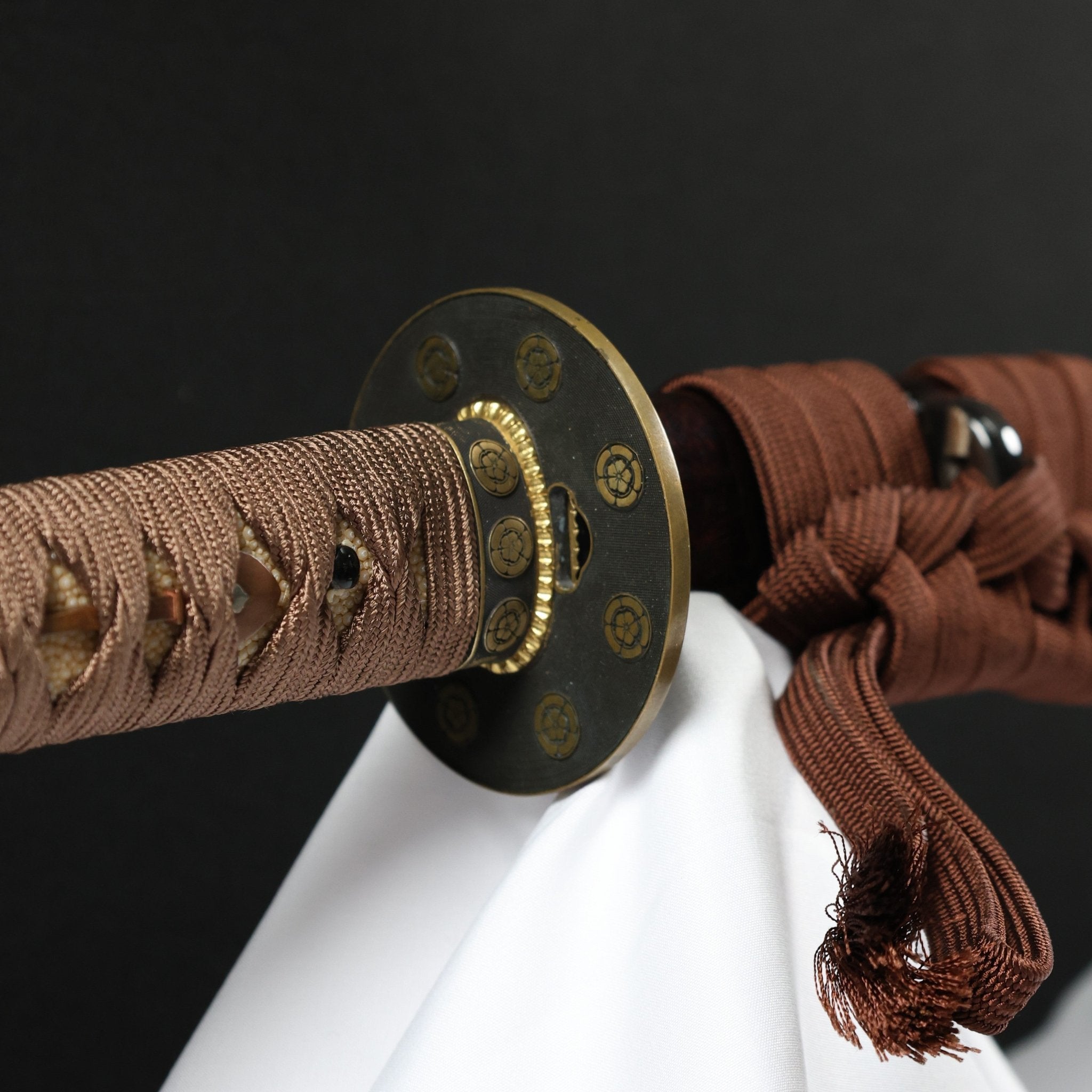 Katana Shadowcrest Oda Mokko Sanmai Blade Genmon Koshirae 紋影 | TangGu Sword | TangGu Sword Katana For Sale 2026