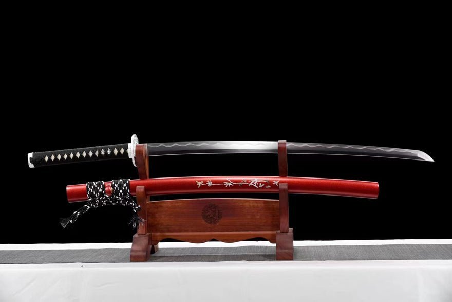 Katana Shenyun T10 Clay Tempered Red Saya 神韻 | KatanaSwordArt Katana For Sale 2025