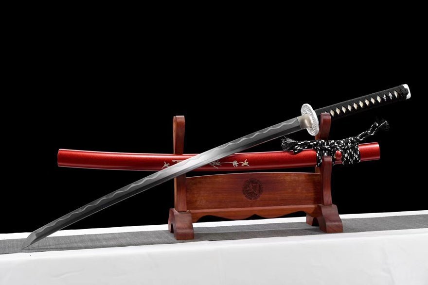 Katana Shenyun T10 Clay Tempered Red Saya 神韻 | KatanaSwordArt Katana For Sale 2025