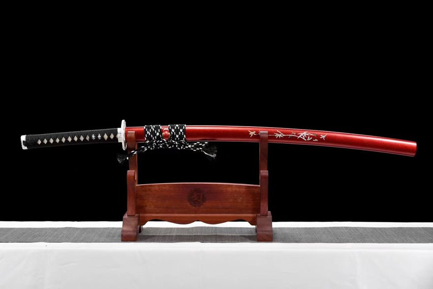 Katana Shenyun T10 Clay Tempered Red Saya 神韻 | KatanaSwordArt Katana For Sale 2025