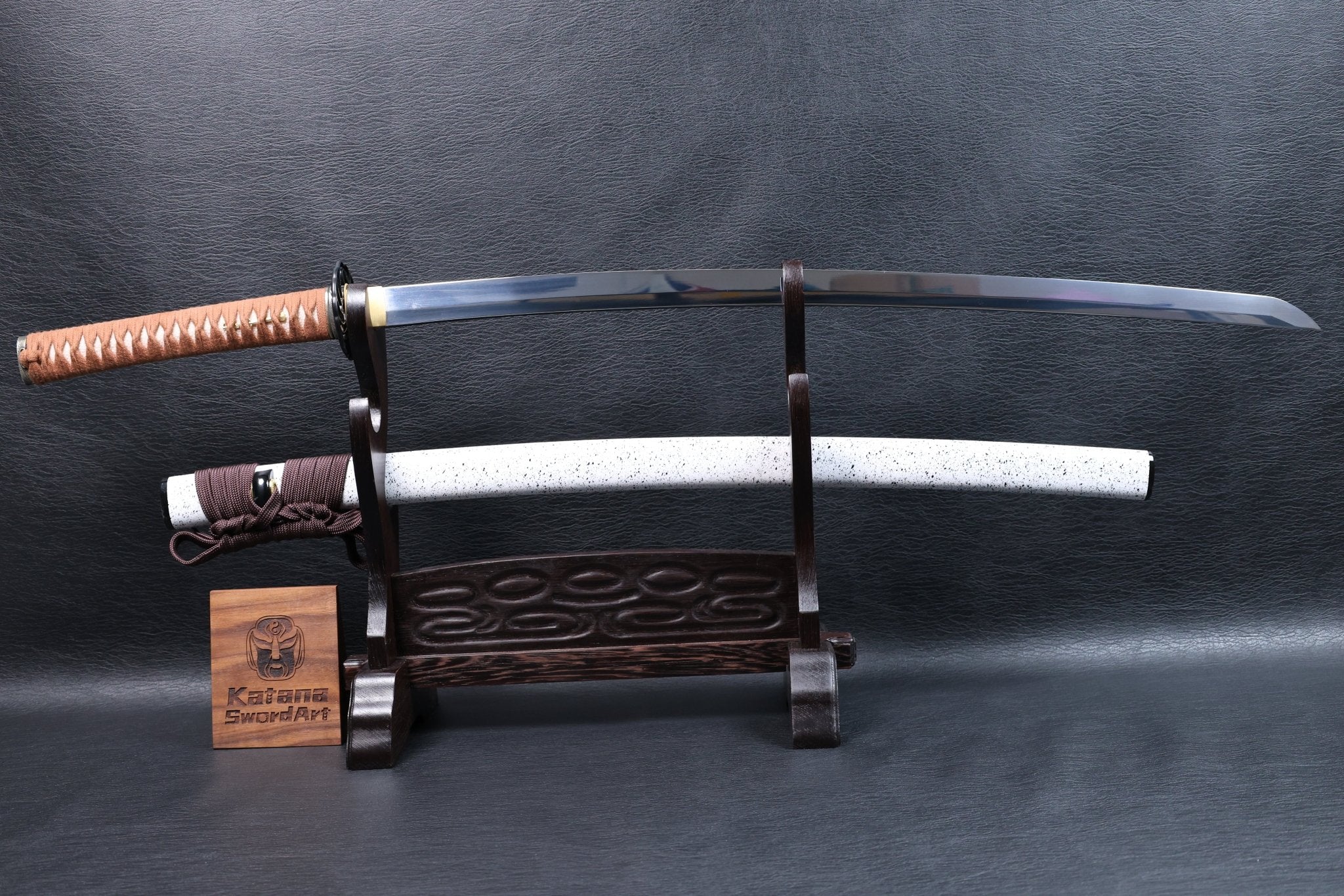 Katana Shōun 9260 Spring Steel Premium Mirror Polish with White Speckled Saya | KSA Jiang | KSA Katana For Sale 2026