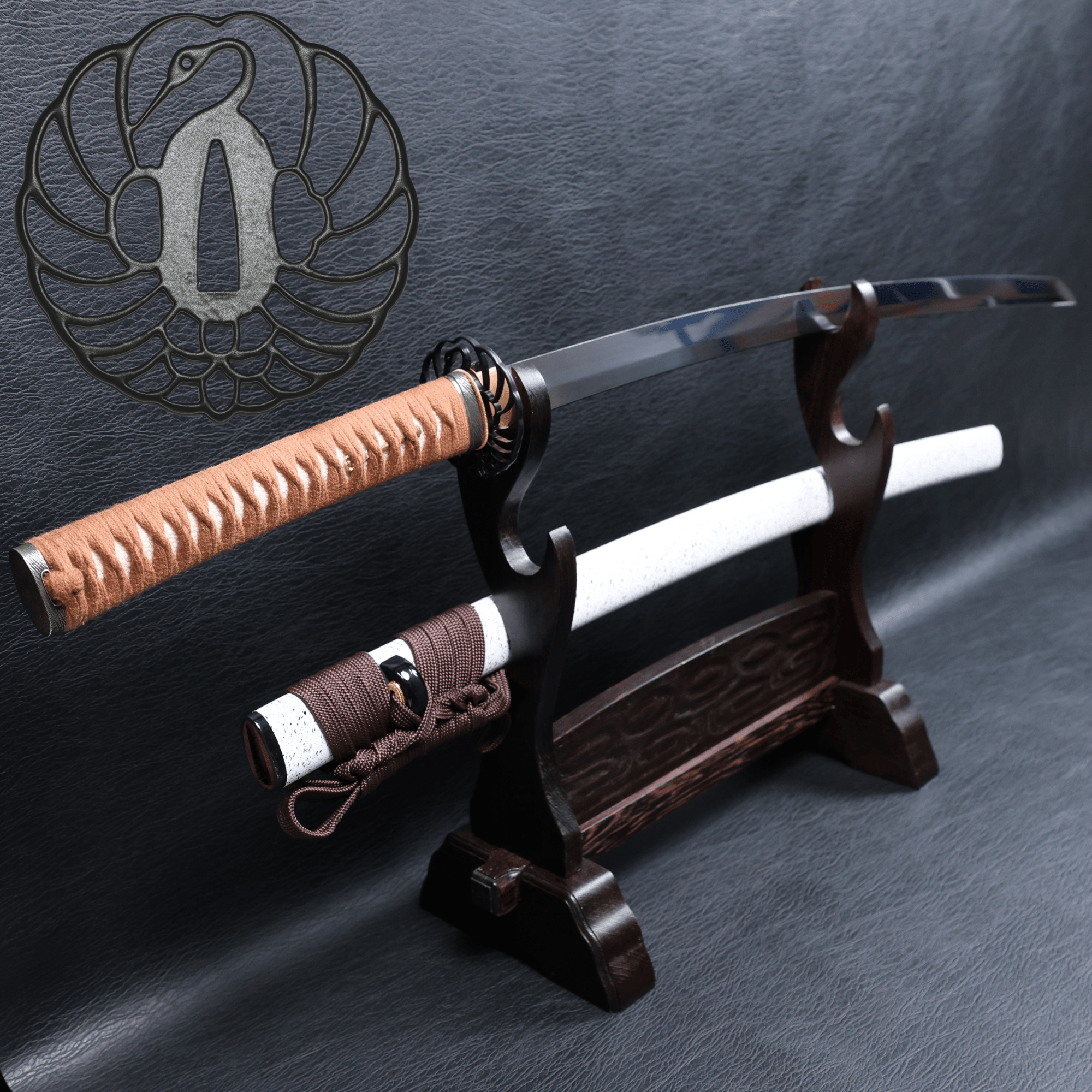 Katana Shōun 9260 Spring Steel Premium Mirror Polish with White Speckled Saya | KSA Jiang | KSA Katana For Sale 2026