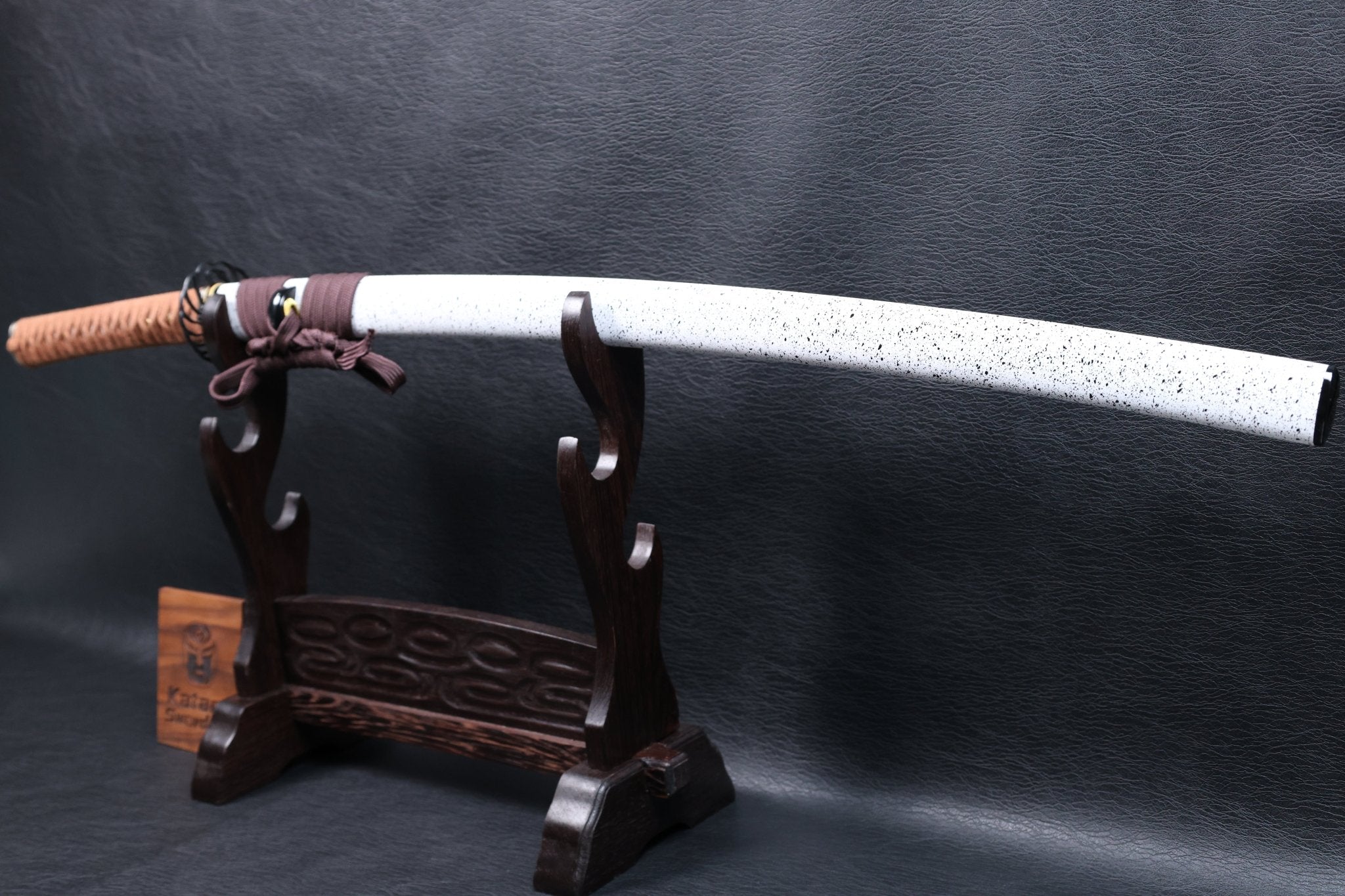 Katana Shōun 9260 Spring Steel Premium Mirror Polish with White Speckled Saya | KSA Jiang | KSA Katana For Sale 2026