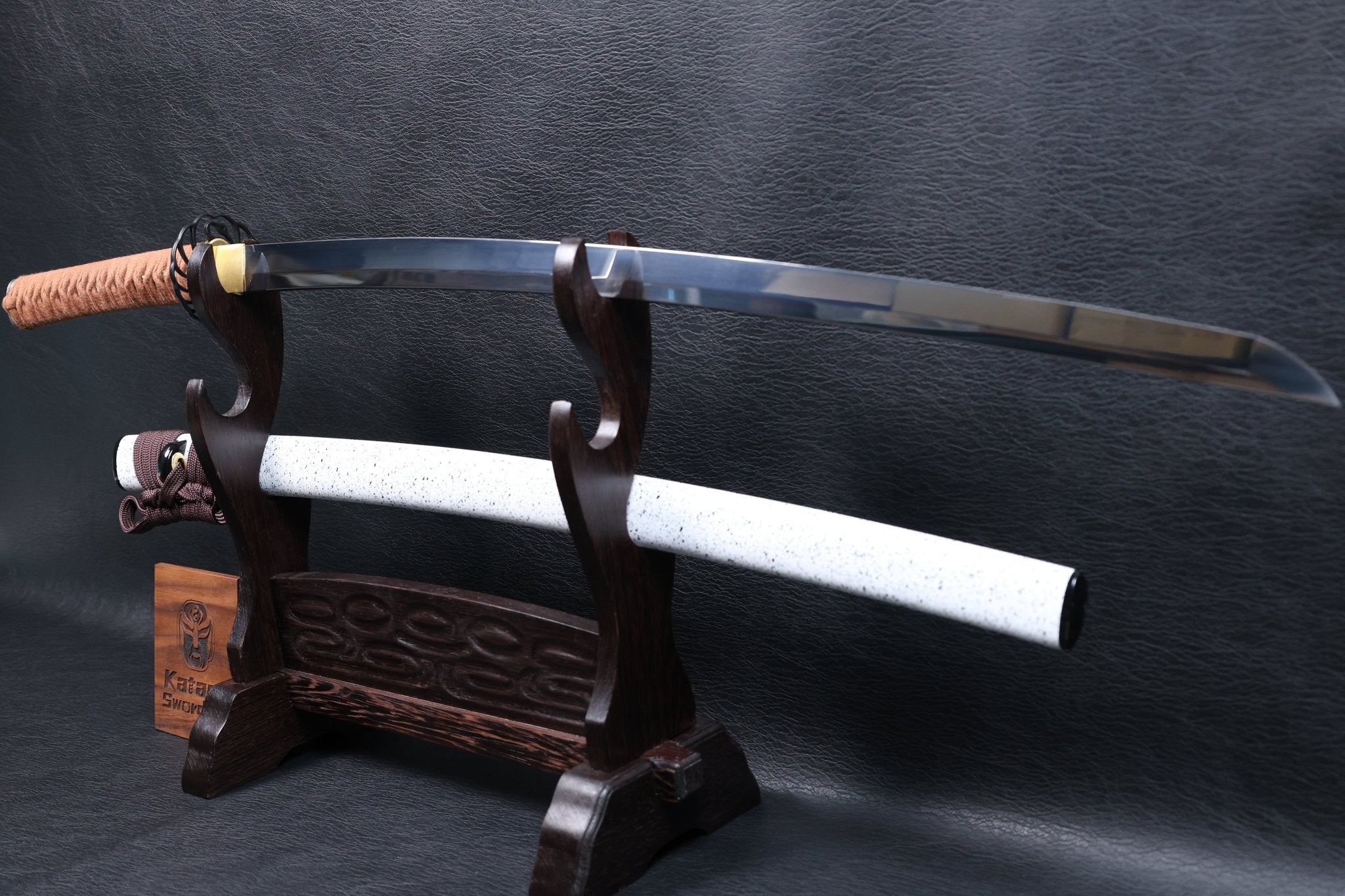Katana Shōun 9260 Spring Steel Premium Mirror Polish with White Speckled Saya | KSA Jiang | KSA Katana For Sale 2026